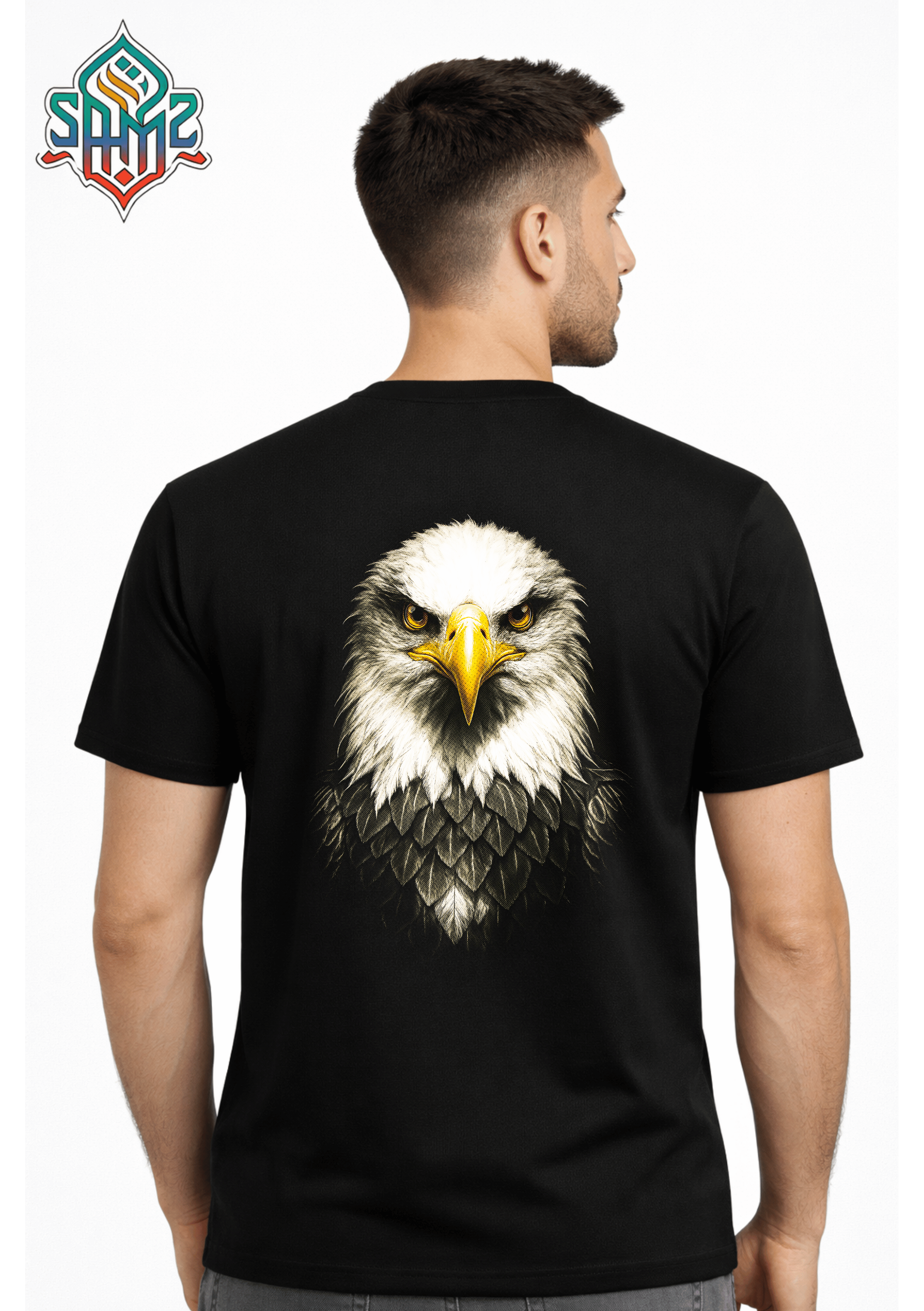 Majestic Eagle Portrait – Premium DTF Transfer Print for T-Shirts | Custom Heat Transfer Design Unisex | High Quality Shirt Printing | SAMZ 24