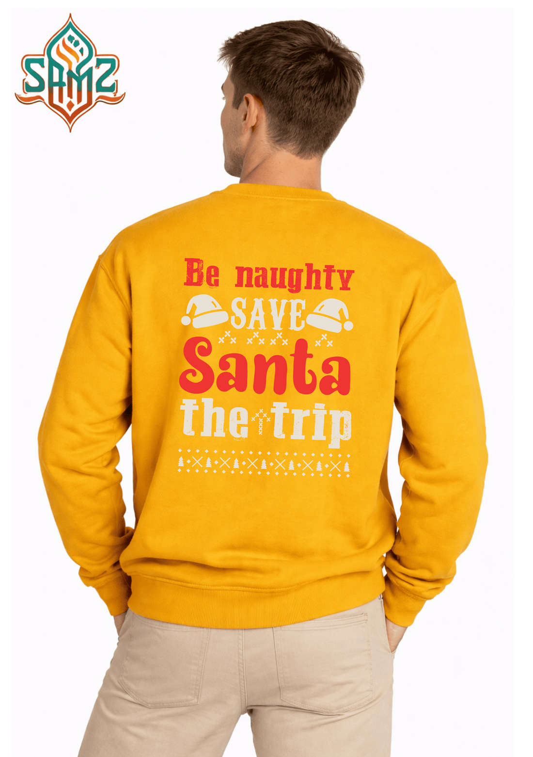 Be Naughty Save Santa The Trip  – Premium DTF Transfer Print for T-Shirts | Custom Heat Transfer Unisex | High Quality Shirt Printing | SAMZ 24