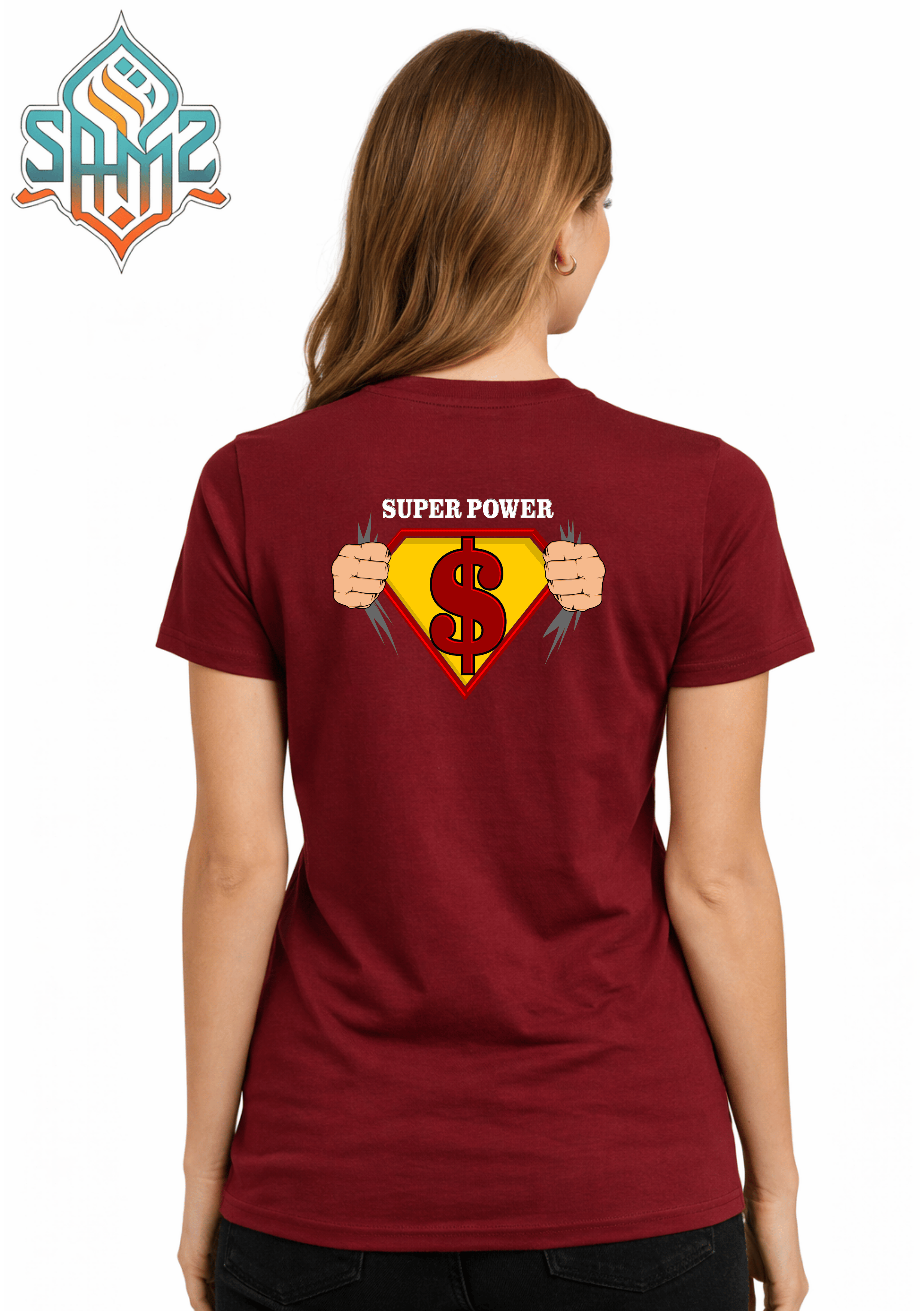 Super Power Money – Premium DTF Transfer Print for T-Shirts | Custom Heat Transfer Unisex | High Quality Shirt Printing | SAMZ 24