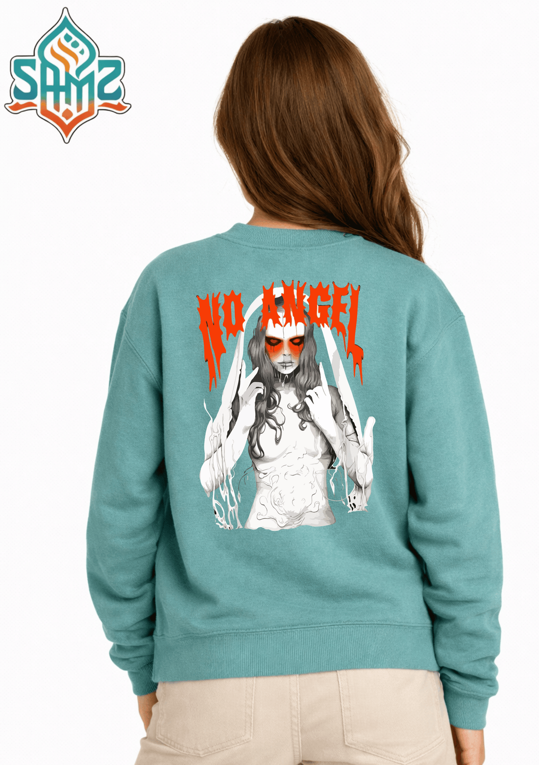 No Angel – Premium DTF Transfer Print for T-Shirts | Custom Heat Transfer Unisex | High Quality Shirt Printing | SAMZ 24