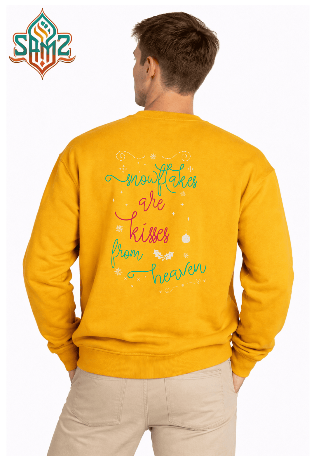 Snowflakes Are Kisses From Heaven  – Premium DTF Transfer Print for T-Shirts | Custom Heat Transfer Unisex | High Quality Shirt Printing | SAMZ 24