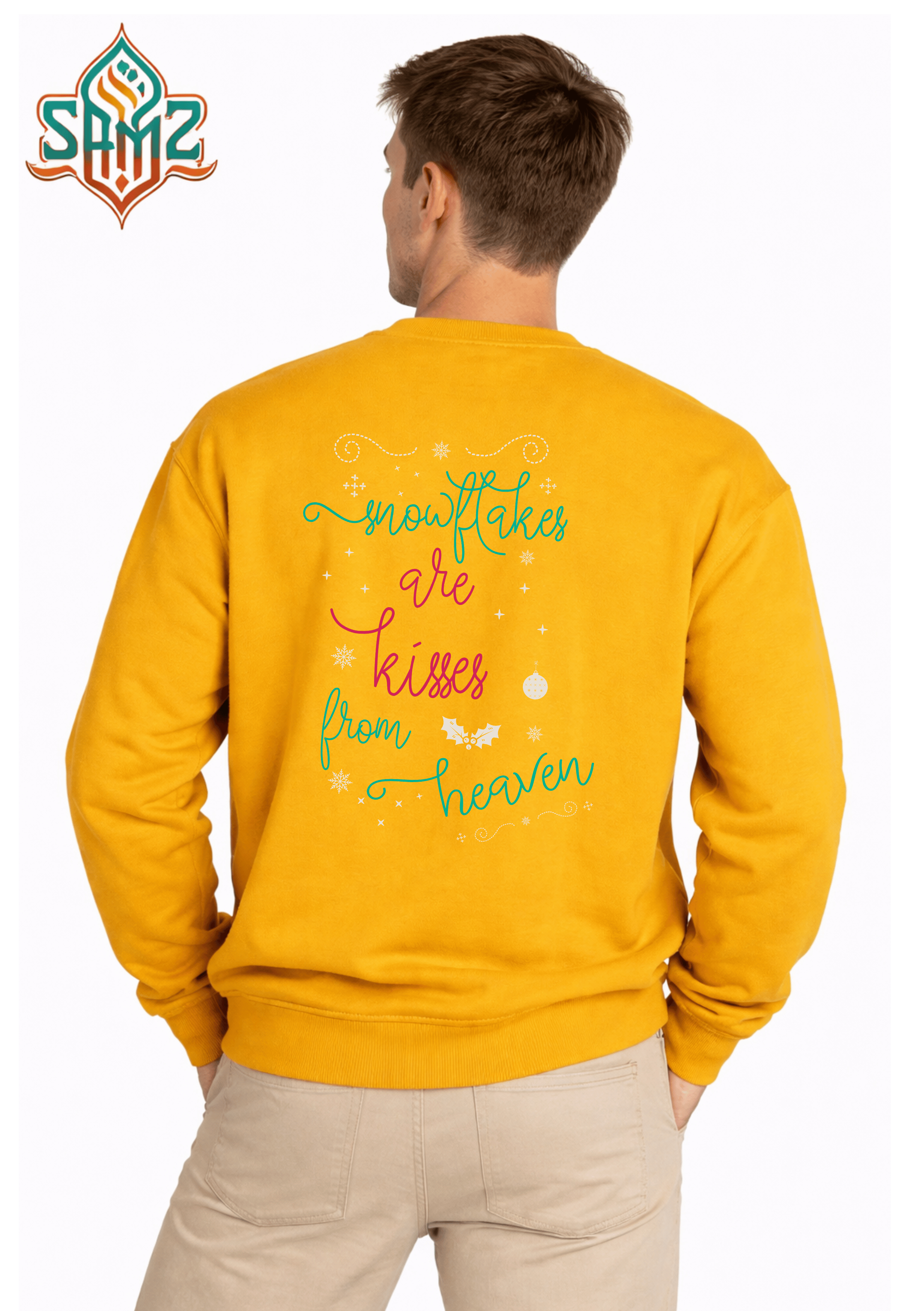 Snowflakes Are Kisses From Heaven  – Premium DTF Transfer Print for T-Shirts | Custom Heat Transfer Unisex | High Quality Shirt Printing | SAMZ 24