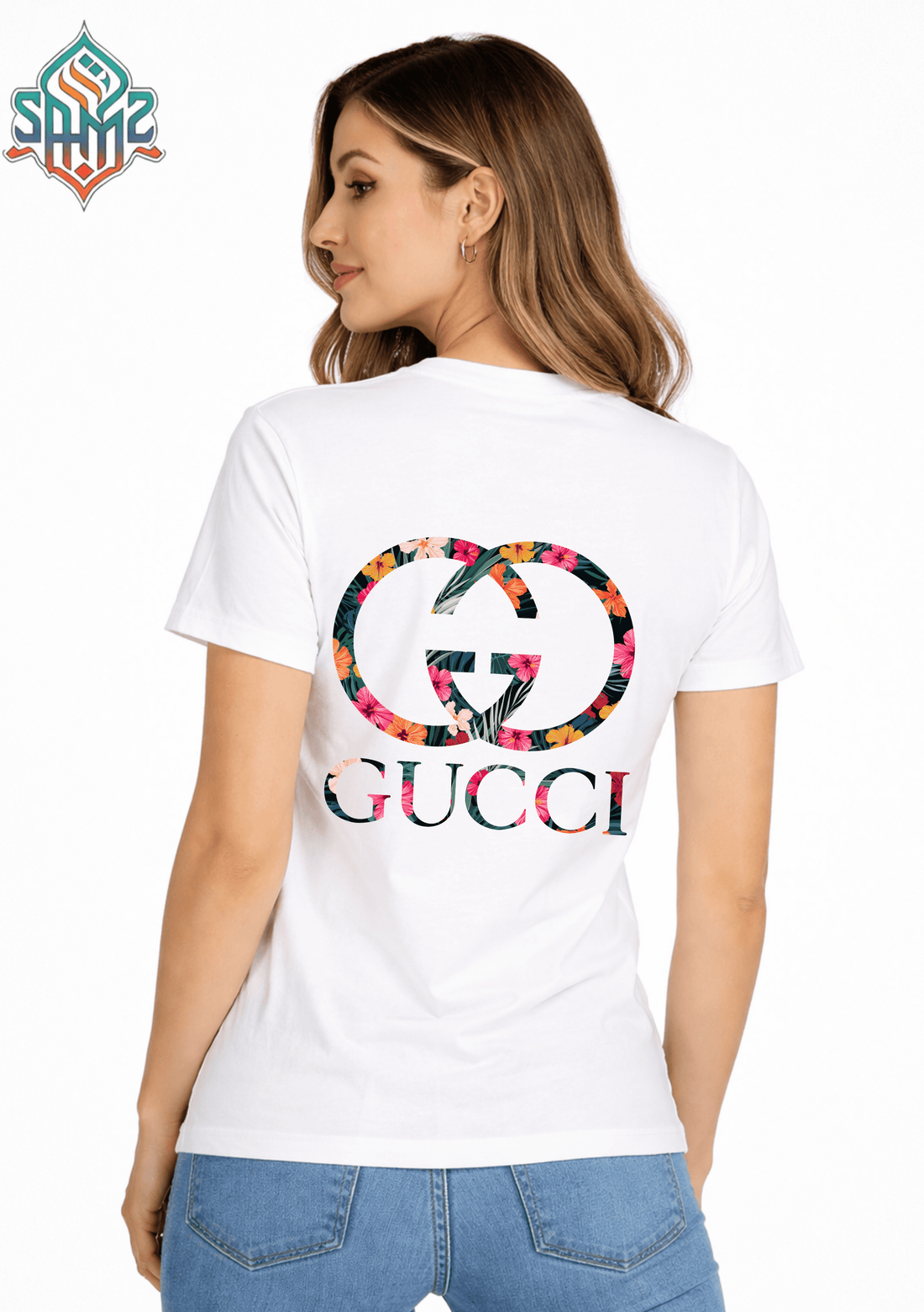Gucci Design – Premium DTF Transfer Print for T-Shirts | Custom Heat Transfer Design for Men Women Kids | High Quality Graphic Shirt Printing | SAMZ 24
