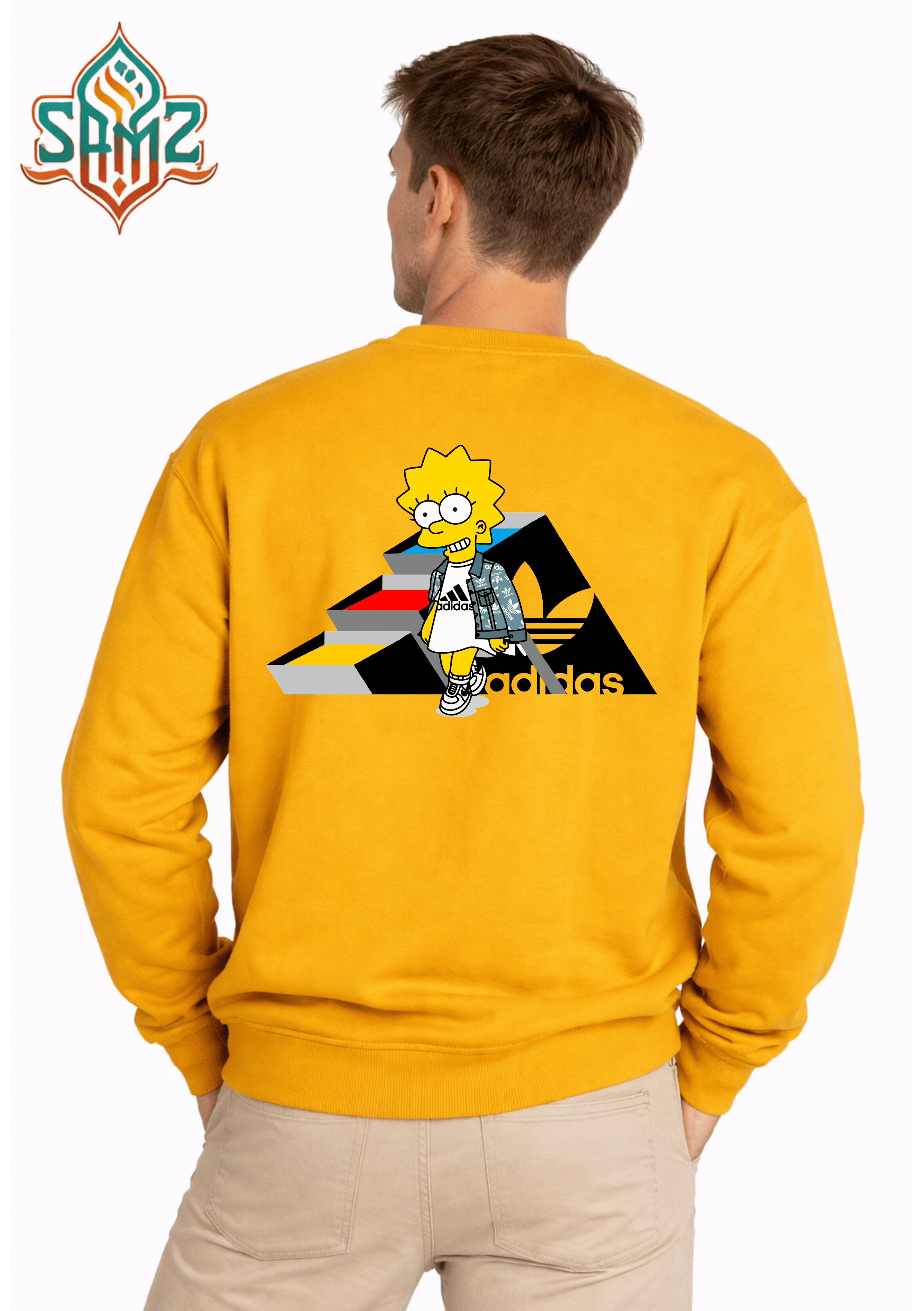 Adidas Lisa Simpson Streetwear – Premium DTF Transfer Print for T-Shirts | Custom Heat Transfer Unisex | High Quality Shirt Printing | SAMZ 24