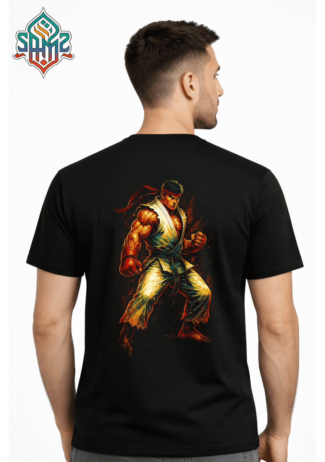 Fighter Modern Vector Style – Premium DTF Transfer Print for T-Shirts | Custom Heat Transfer Design Unisex | High Quality Shirt Printing | SAMZ 24