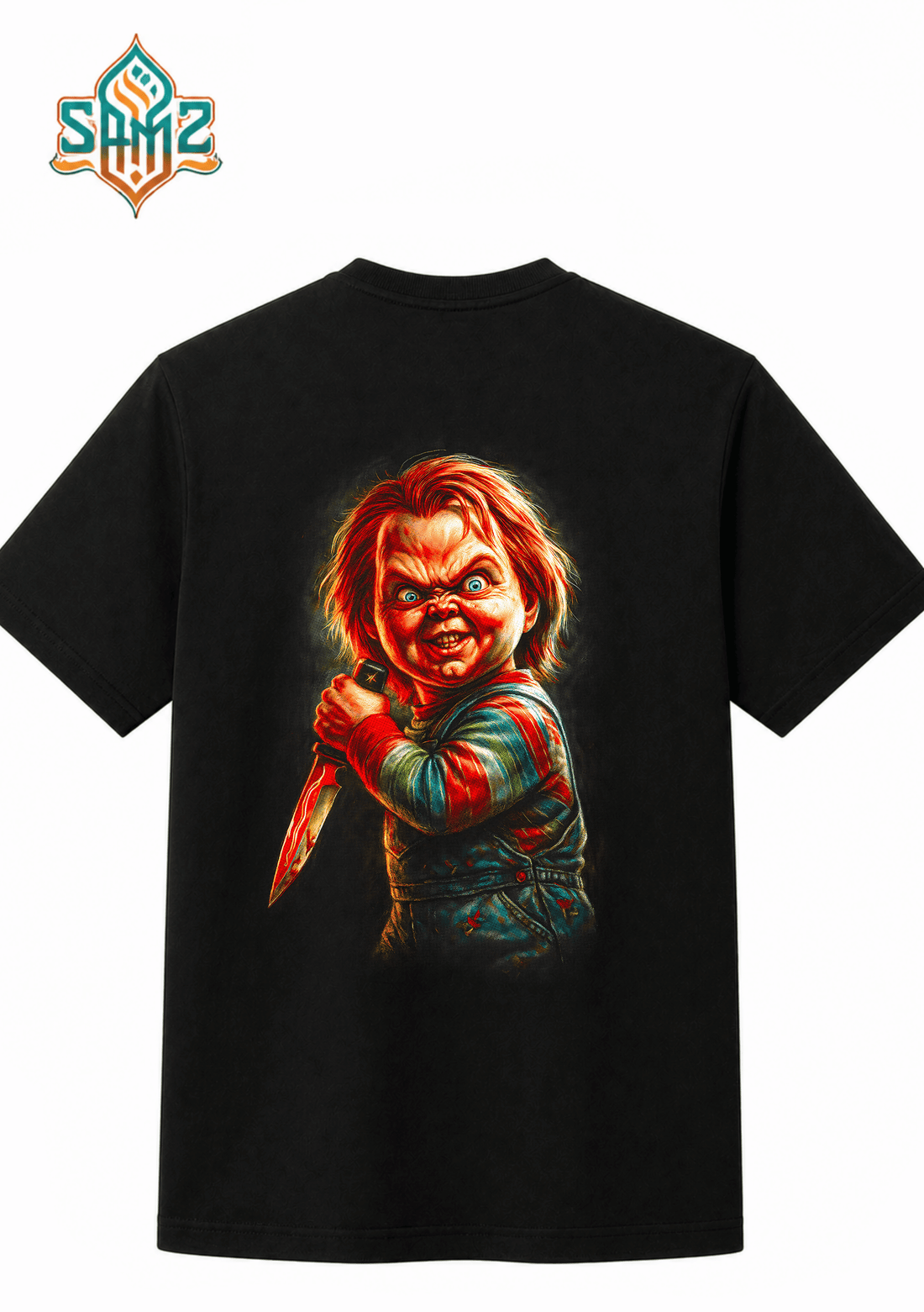 Chucky The Child's Play Dynamic Print – Premium DTF Transfer Print for T-Shirts | Custom Heat Transfer Design Unisex | High Quality Shirt Printing | SAMZ 24