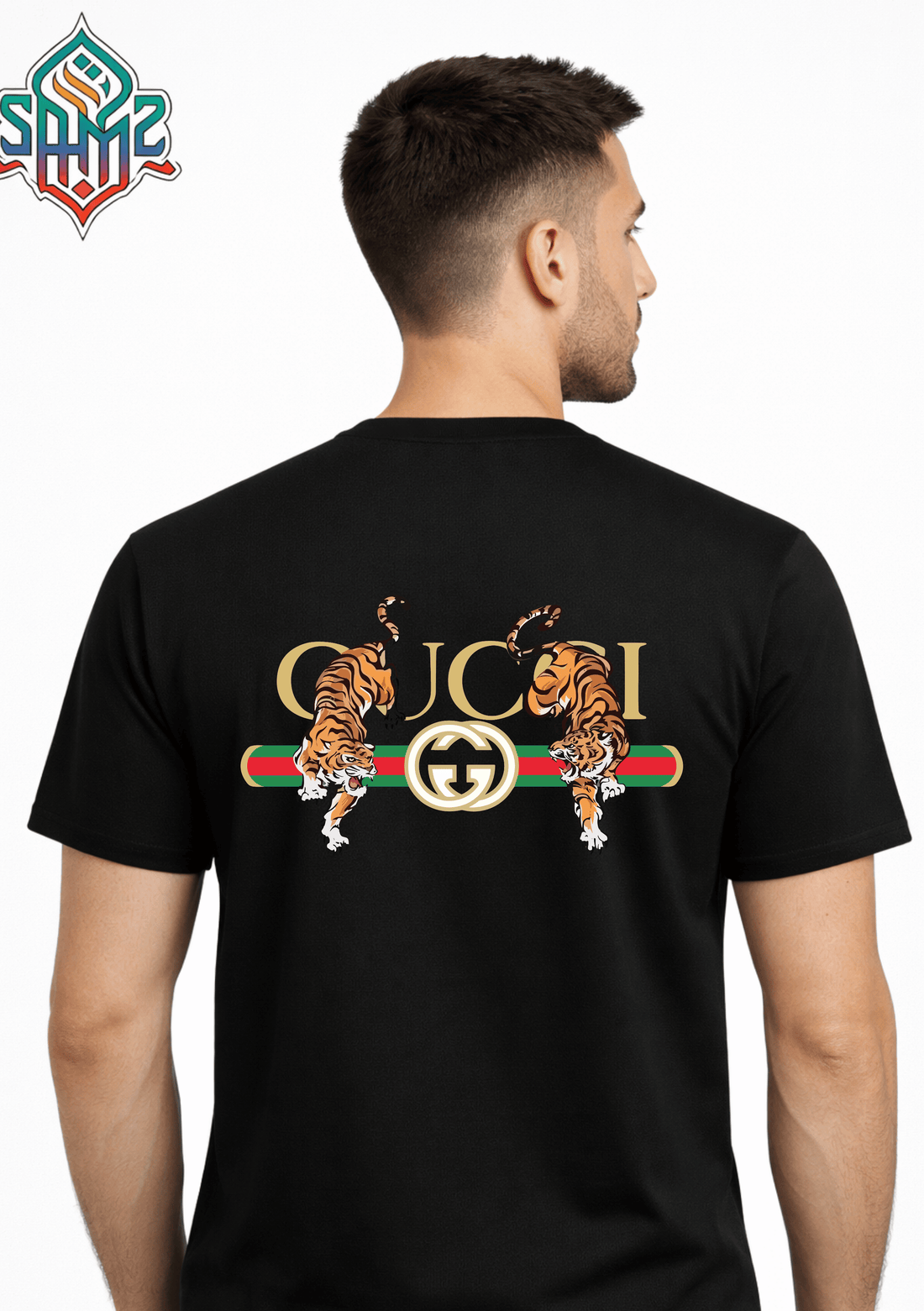 Lions Gucci – Premium DTF Transfer Print for T-Shirts | Custom Heat Transfer Design for Men Women Kids | High Quality Graphic Shirt Printing | SAMZ 24