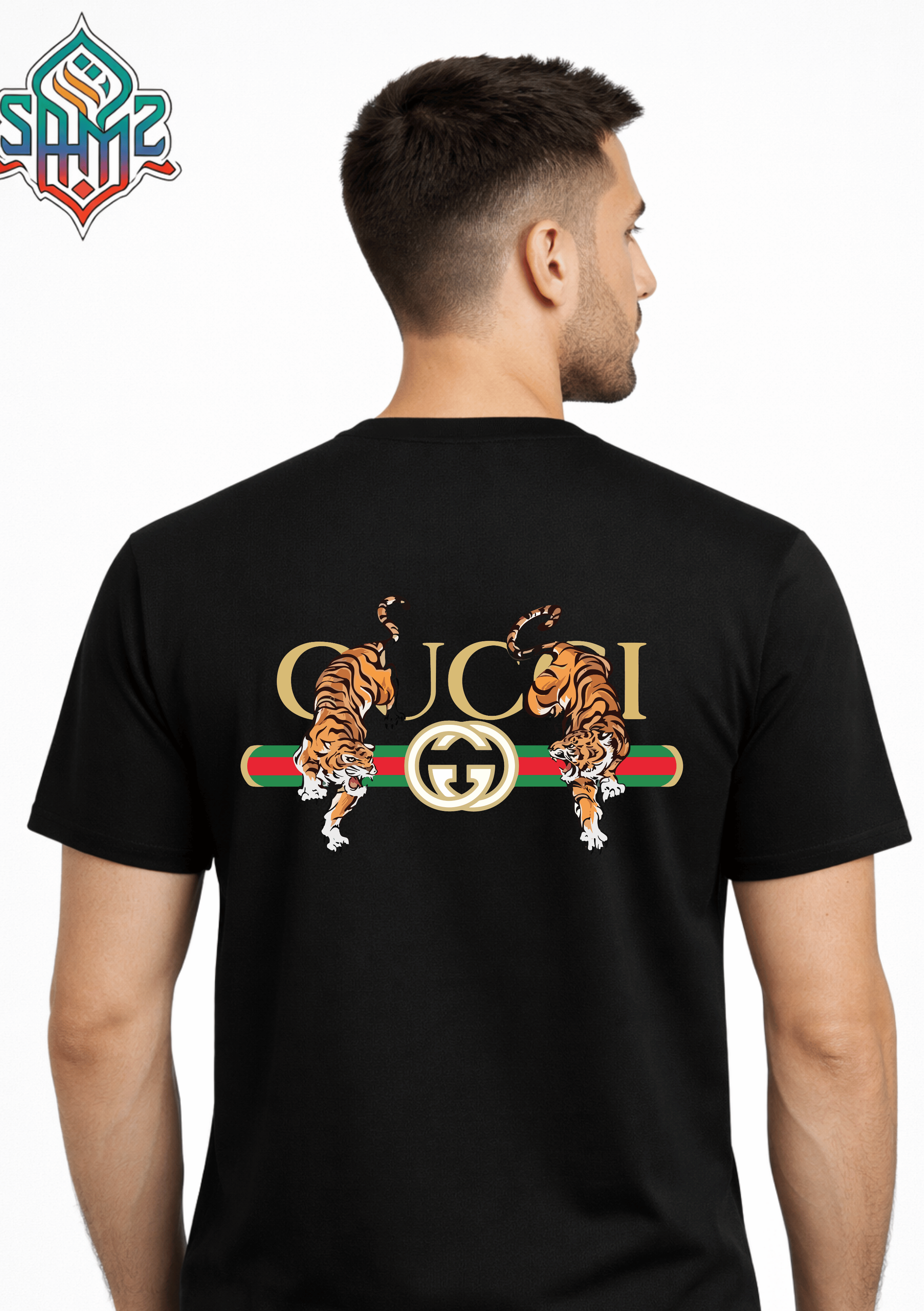 Lions Gucci – Premium DTF Transfer Print for T-Shirts | Custom Heat Transfer Design for Men Women Kids | High Quality Graphic Shirt Printing | SAMZ 24