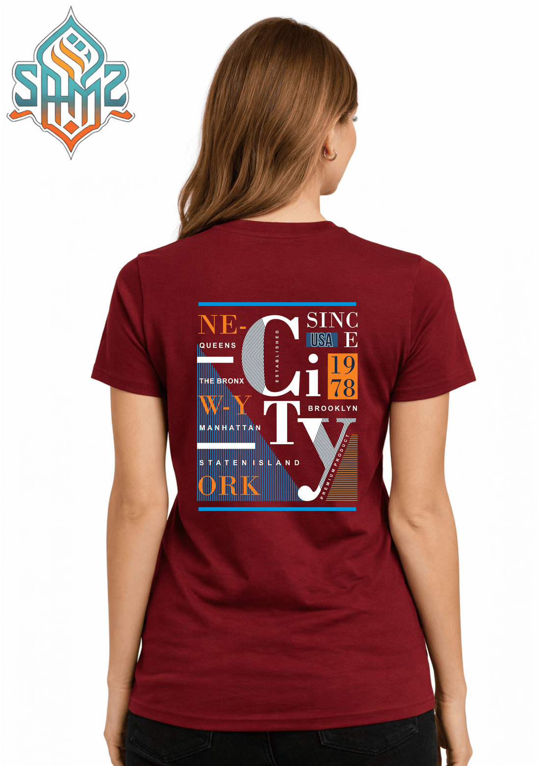 New York City Queens – Premium DTF Transfer Print for T-Shirts | Custom Heat Transfer Unisex | High Quality Shirt Printing | SAMZ 24