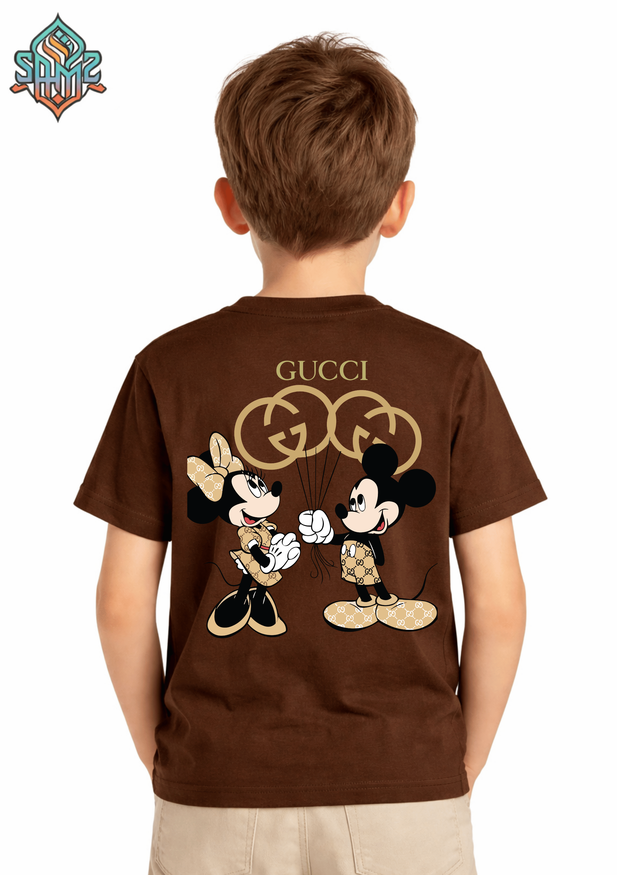 Couple Mickey Mouse Gucci – Premium DTF Transfer Print for T-Shirts | Custom Heat Transfer Design for Men Women Kids | High Quality Graphic Shirt Printing | SAMZ 24