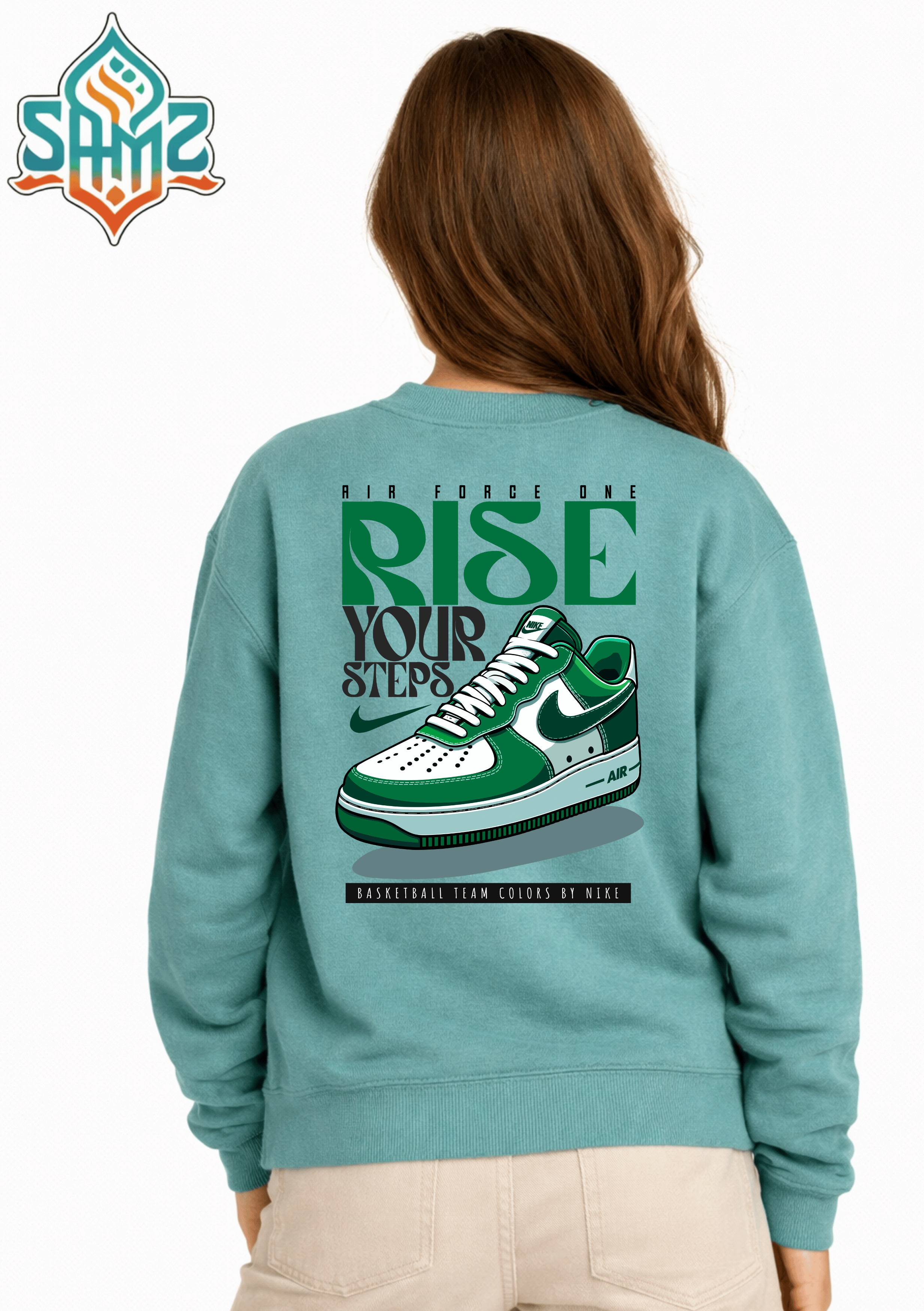 Nike Green Rise – Premium DTF Transfer Print for T-Shirts | Custom Heat Transfer Unisex | High Quality Shirt Printing | SAMZ 24