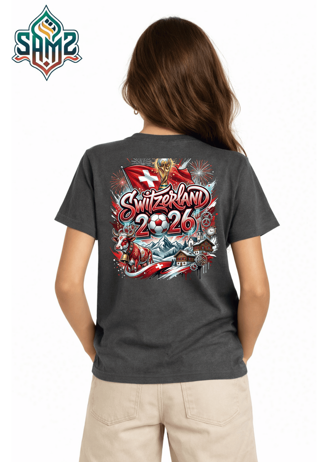 Switzerland 2026  – Premium DTF Transfer for FIFA World Cup 2026 Fan Shirts Germany | SAMZ 24