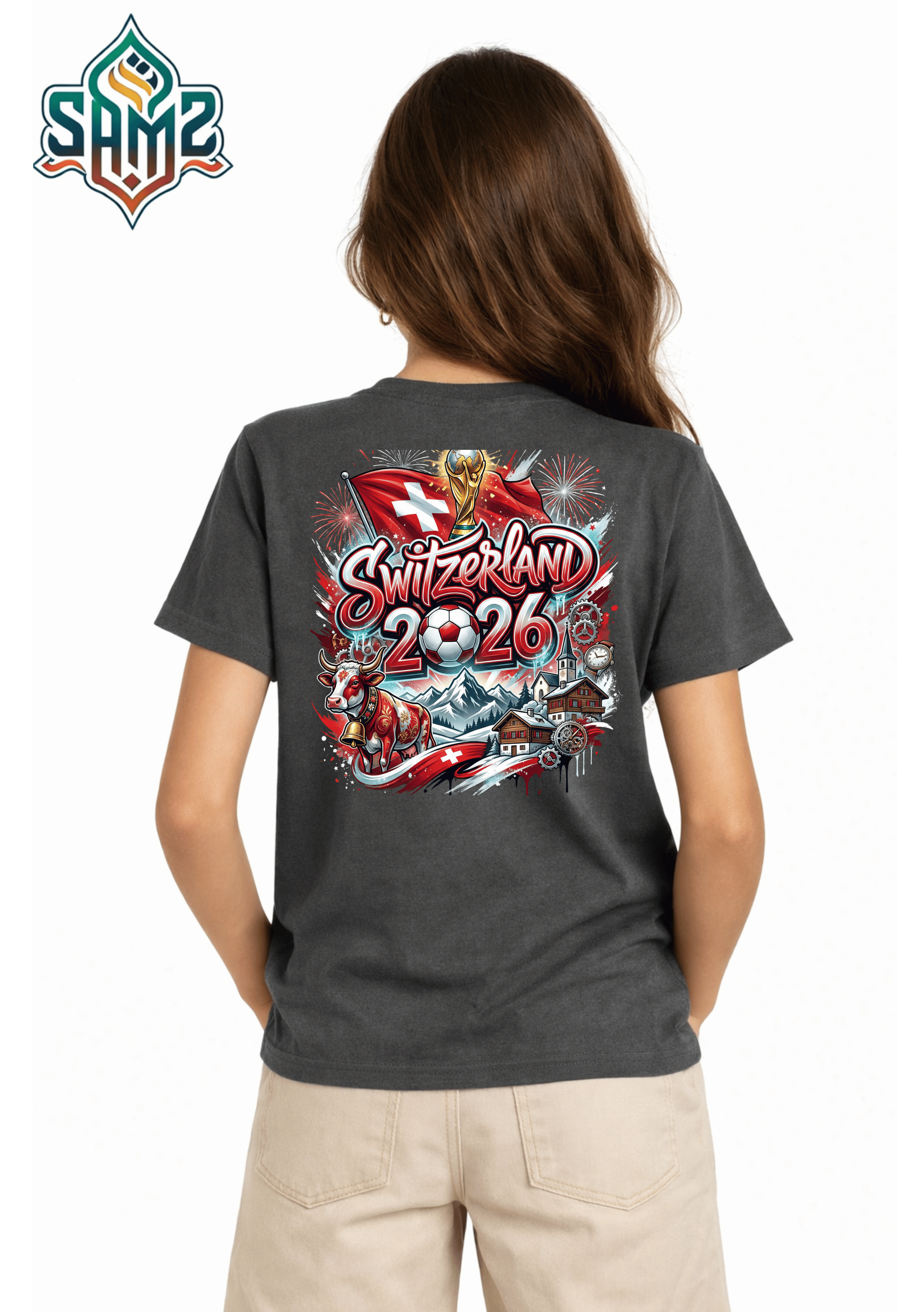 Switzerland 2026  – Premium DTF Transfer for FIFA World Cup 2026 Fan Shirts Germany | SAMZ 24