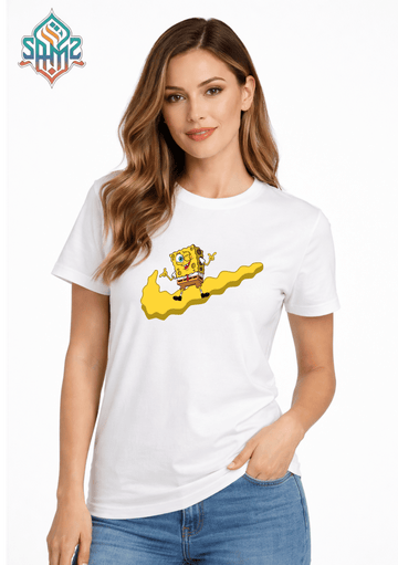 Sponge Bob Nike Design – Premium DTF Transfer Print for T-Shirts | Custom Heat Transfer Design for Men Women Kids | High Quality Graphic Shirt Printing | SAMZ 24