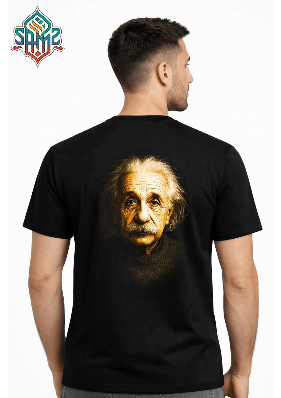 Albert Einstein Portrait – Premium DTF Transfer Print for T-Shirts | Custom Heat Transfer Design Unisex | High Quality Shirt Printing | SAMZ 24
