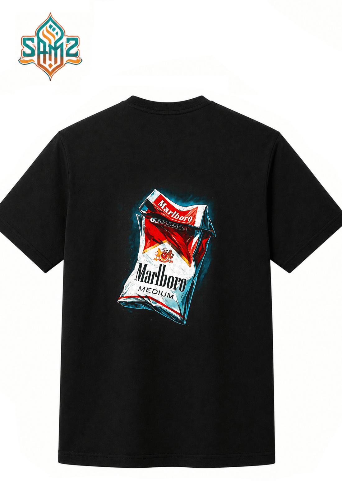 Marlboro Medium Smoke – Premium DTF Transfer Print for T-Shirts | Custom Heat Transfer Design Unisex | High Quality Shirt Printing | SAMZ 24