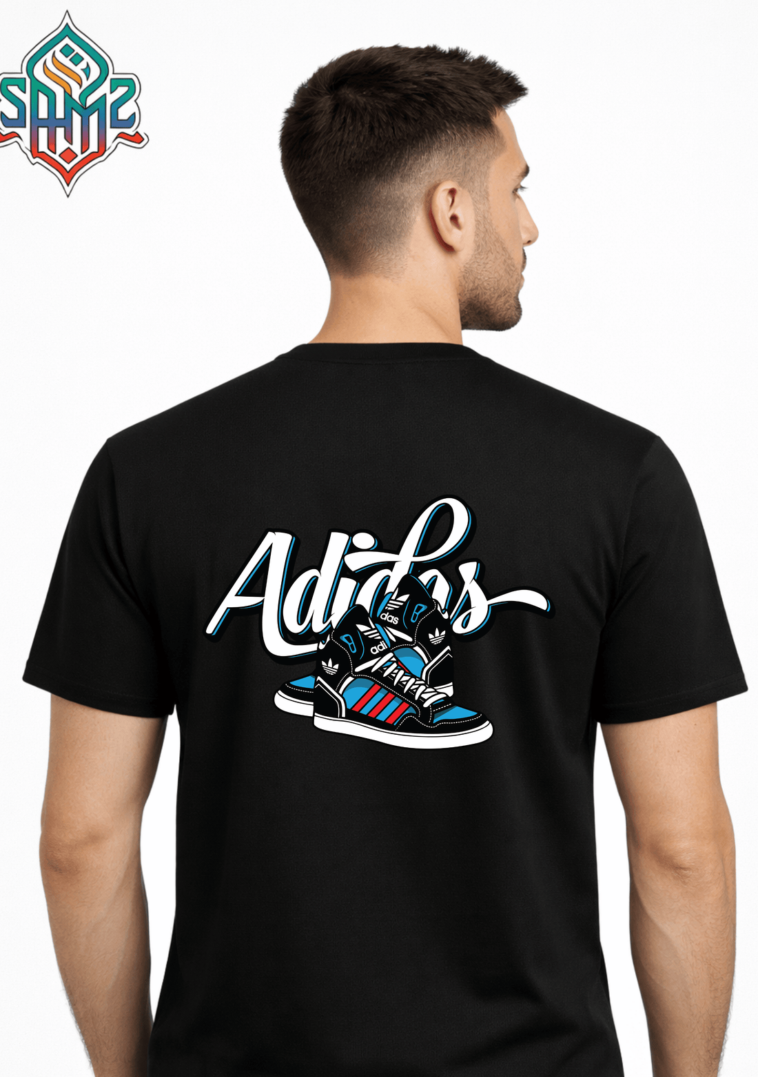 Adidas Shoe – Premium DTF Transfer Print for T-Shirts | Custom Heat Transfer Design for Men Women Kids | High Quality Graphic Shirt Printing | SAMZ 24