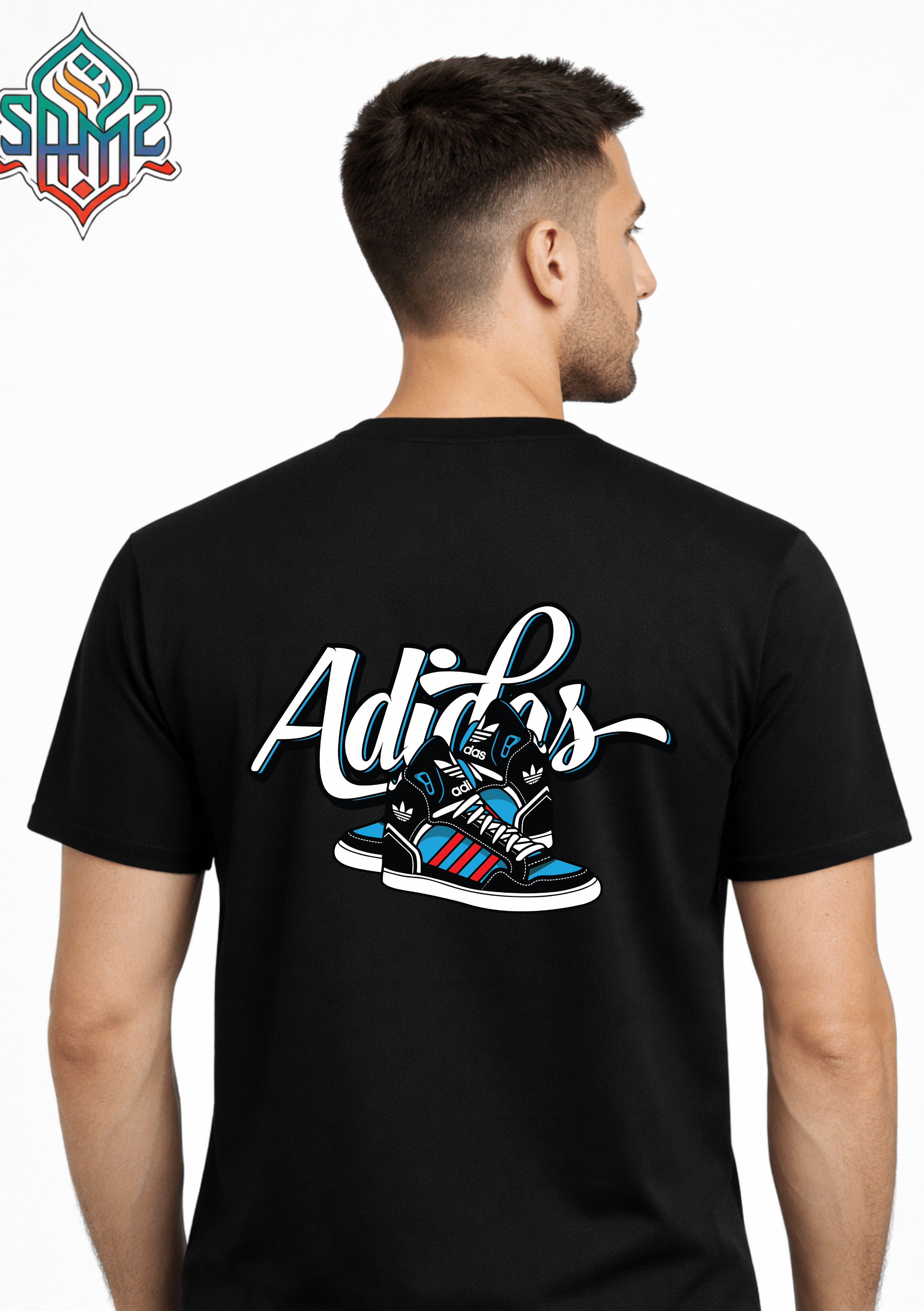 Adidas Shoe – Premium DTF Transfer Print for T-Shirts | Custom Heat Transfer Design for Men Women Kids | High Quality Graphic Shirt Printing | SAMZ 24