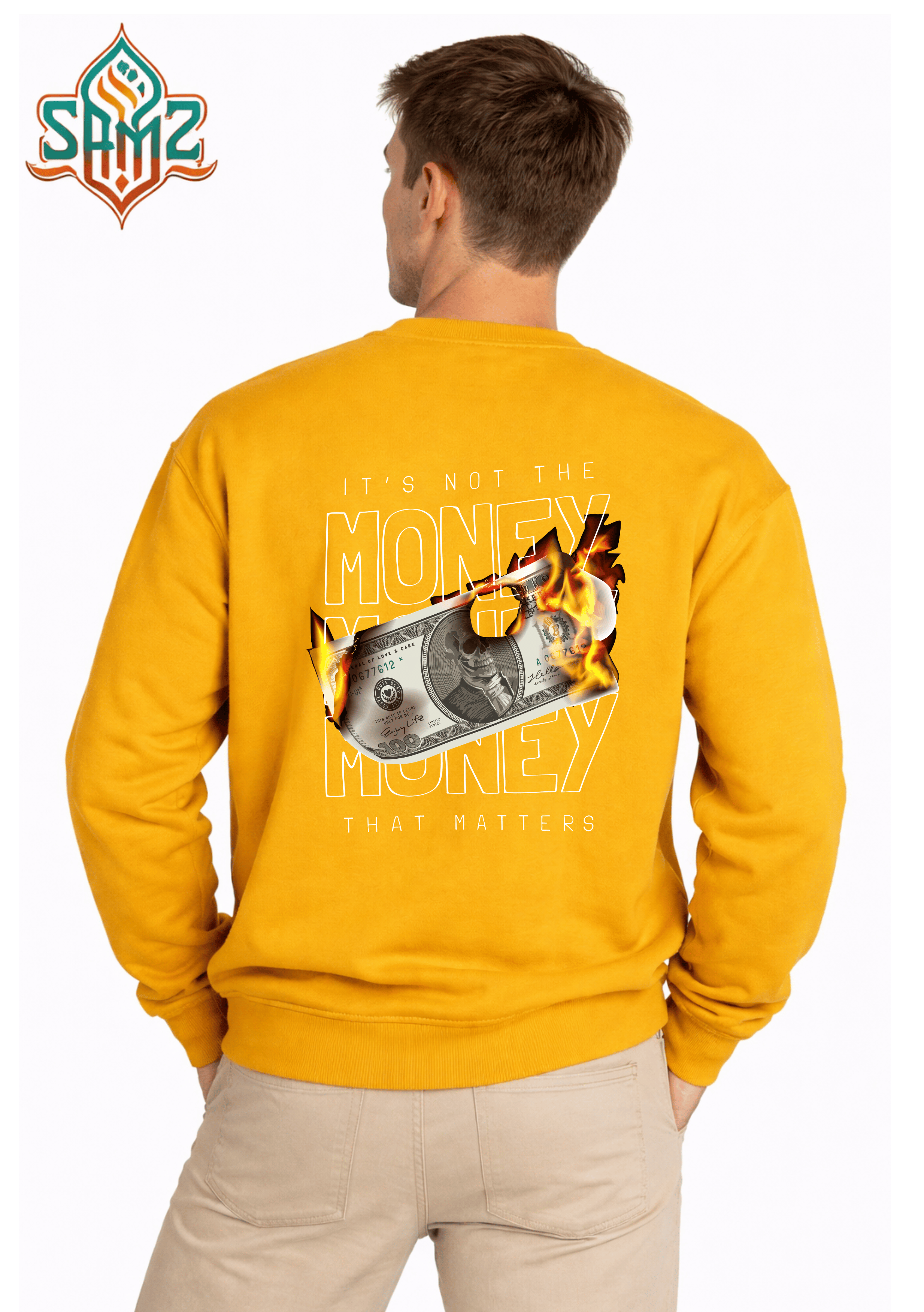 Money Burn Hustle – Premium DTF Transfer Print for T-Shirts | Custom Heat Transfer Unisex | High Quality Shirt Printing | SAMZ 24