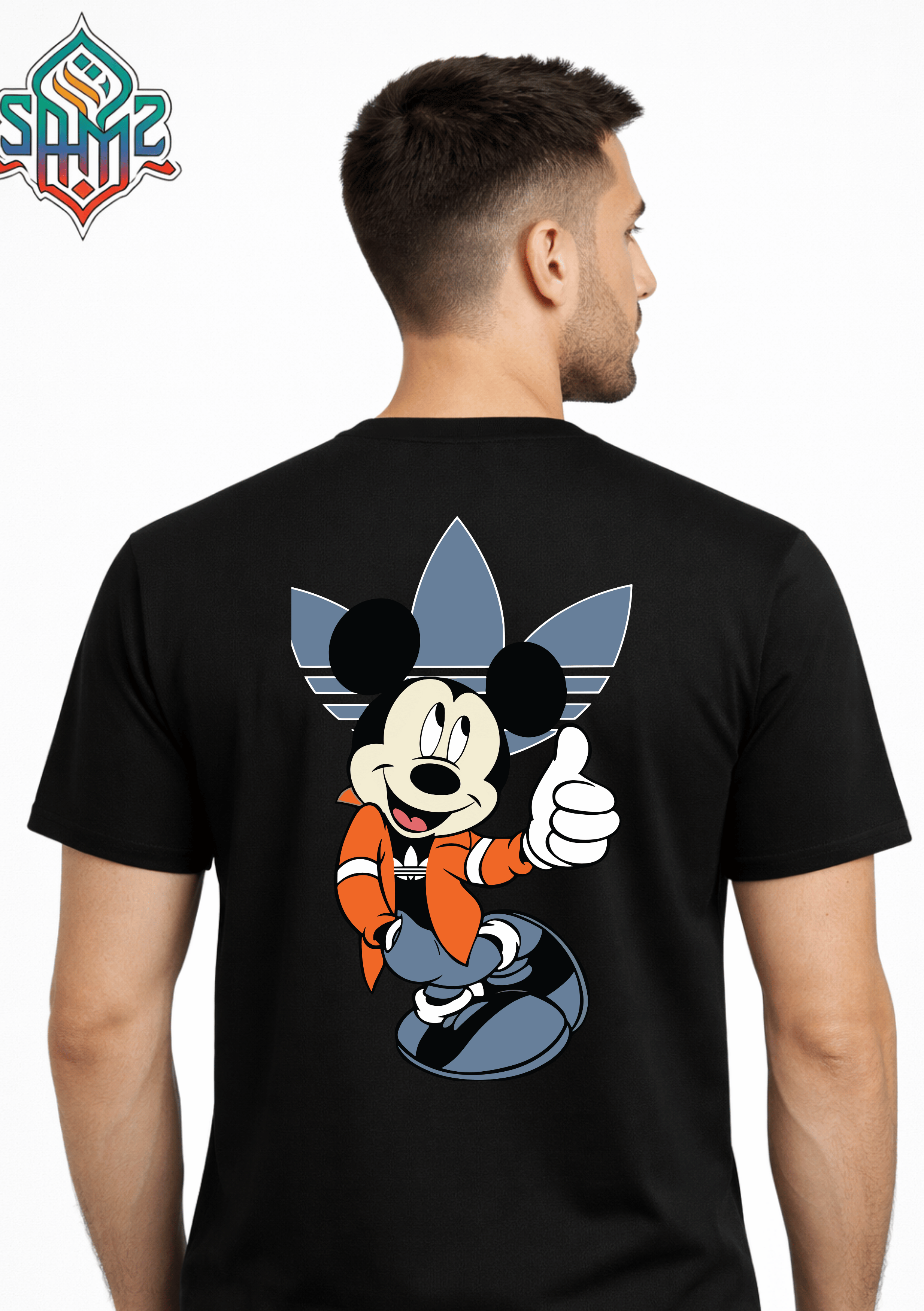 Mickey Mouse Adidas – Premium DTF Transfer Print for T-Shirts | Custom Heat Transfer Design for Men Women Kids | High Quality Graphic Shirt Printing | SAMZ 24