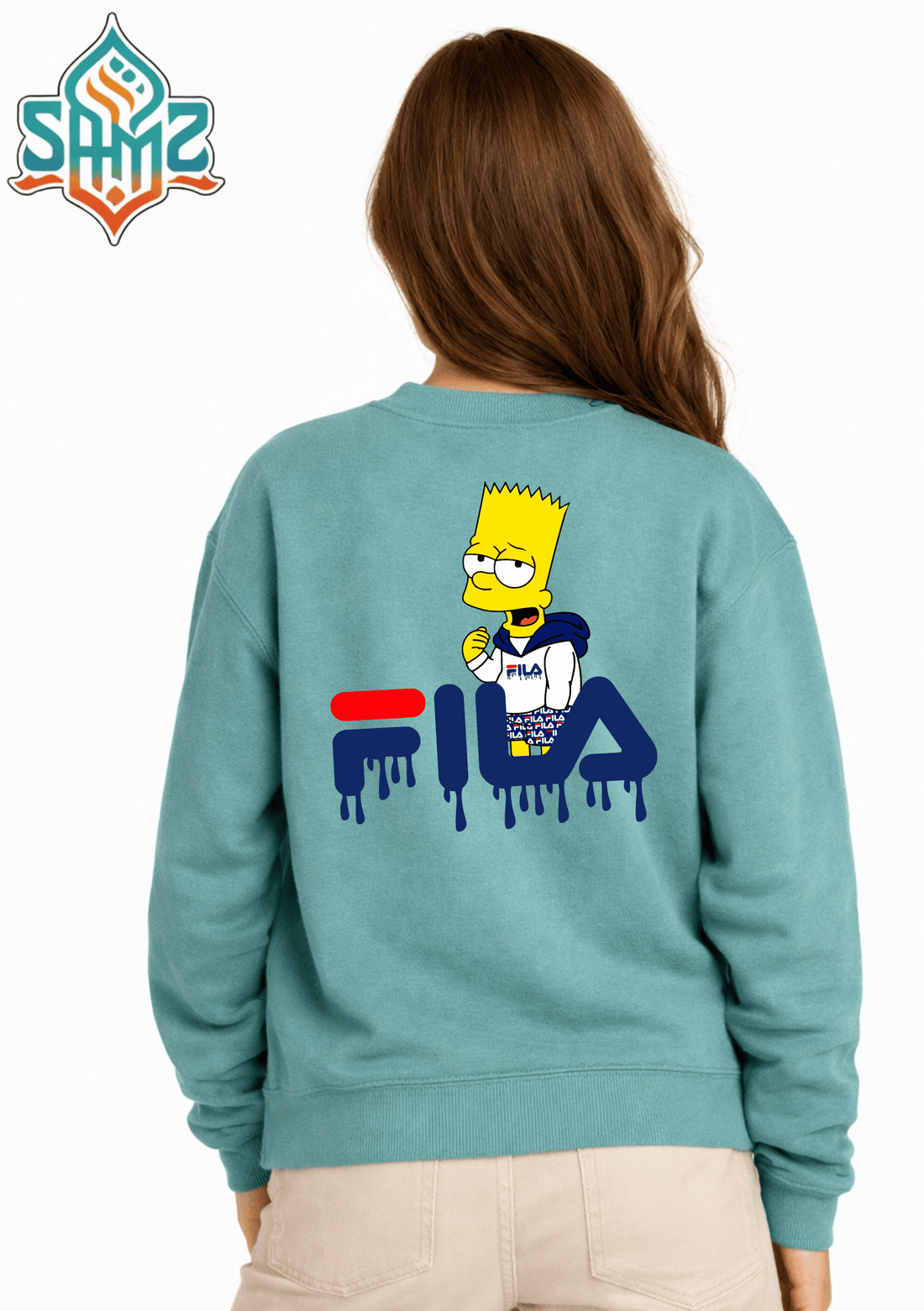 FILA Bart Style – Premium DTF Transfer Print for T-Shirts | Custom Heat Transfer Unisex | High Quality Shirt Printing | SAMZ 24