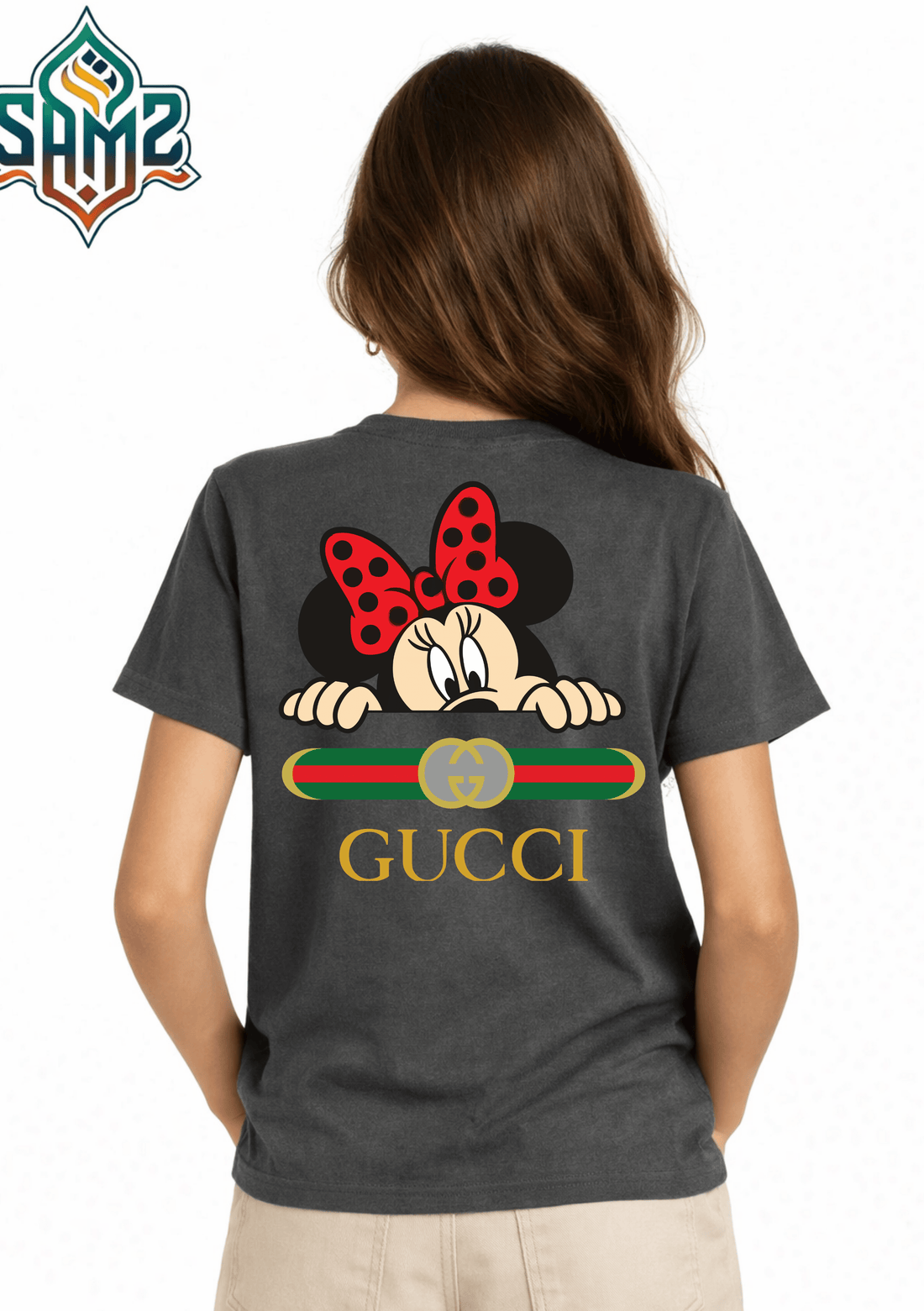 Gucci Mickey Mouse – Premium DTF Transfer Print for T-Shirts | Custom Heat Transfer Design for Men Women Kids | High Quality Graphic Shirt Printing | SAMZ 24