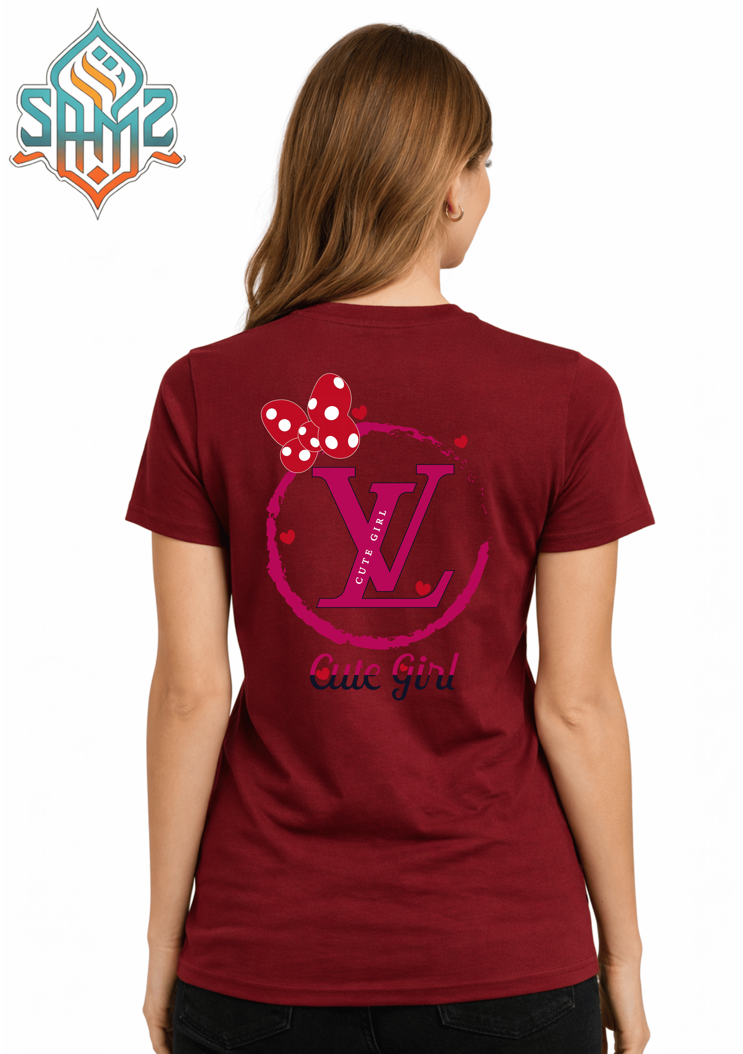 Cute Girl – Premium DTF Transfer Print for T-Shirts | Custom Heat Transfer Unisex | High Quality Shirt Printing | SAMZ 24
