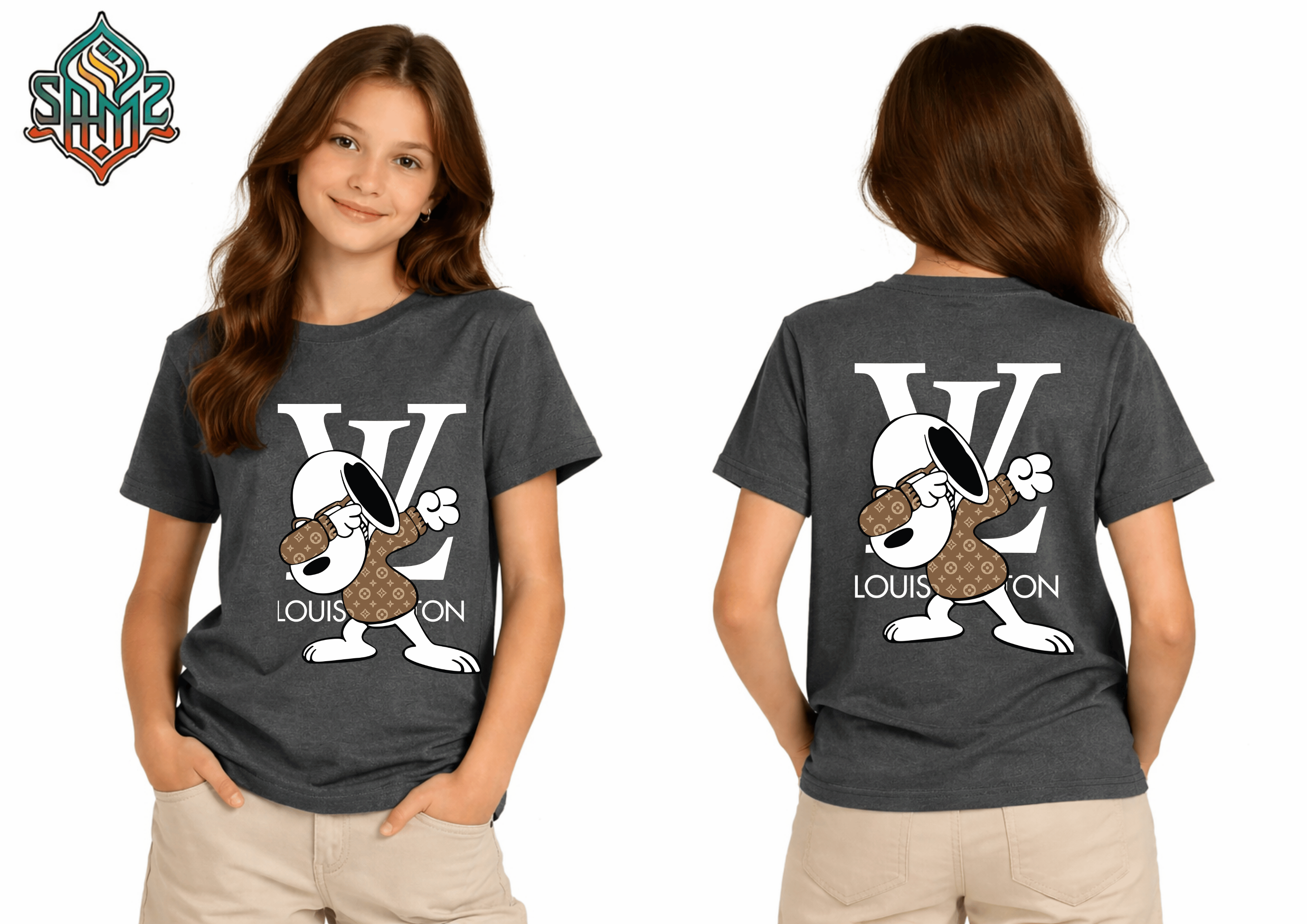 Snoopy Luis Vuitton – Premium DTF Transfer Print for T-Shirts | Custom Heat Transfer Design for Men Women Kids | High Quality Graphic Shirt Printing | SAMZ 24