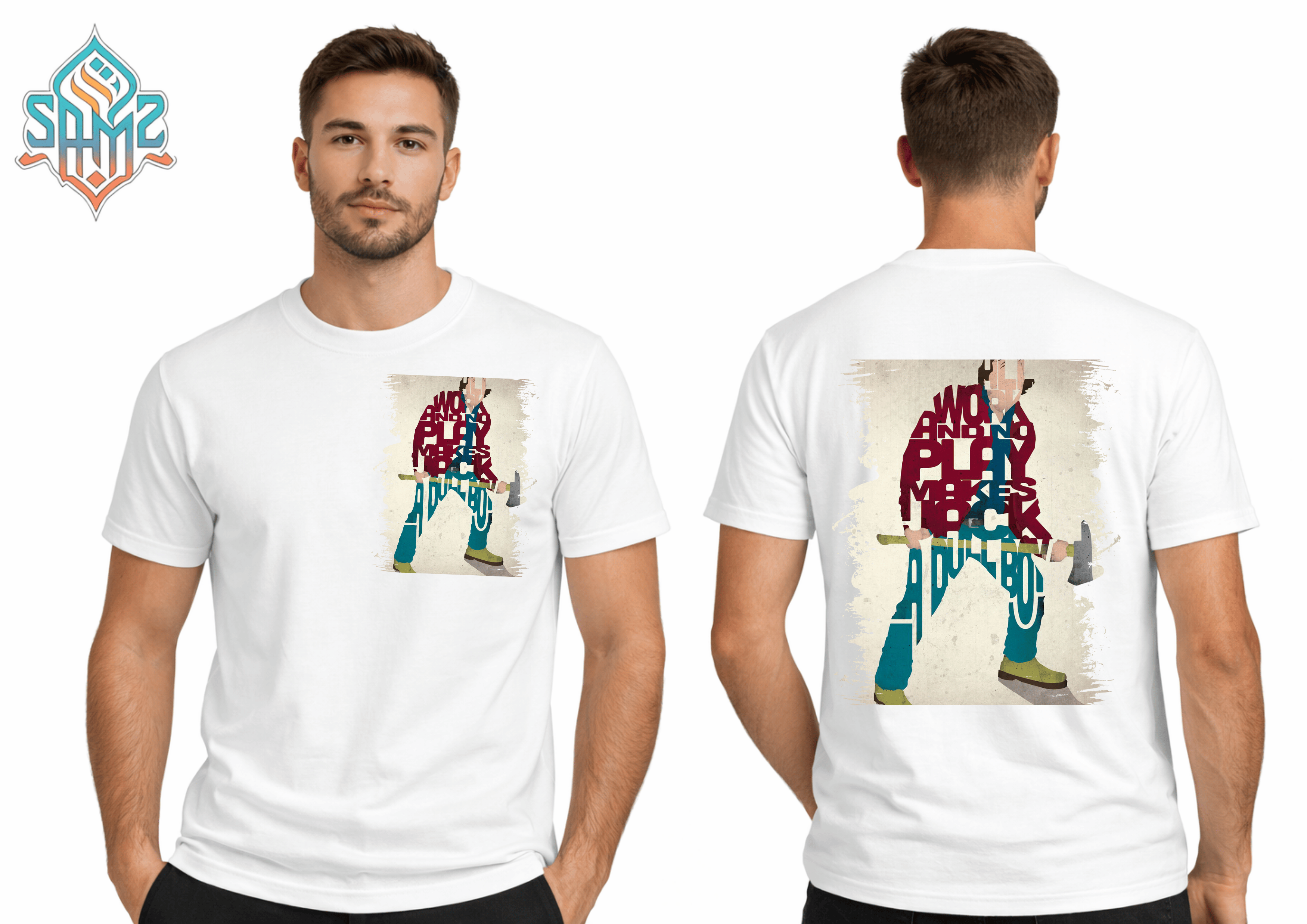 American Psycho Axe – Premium DTF Transfer Print for T-Shirts | Custom Heat Transfer Design Unisex | High Quality Shirt Printing | SAMZ 24