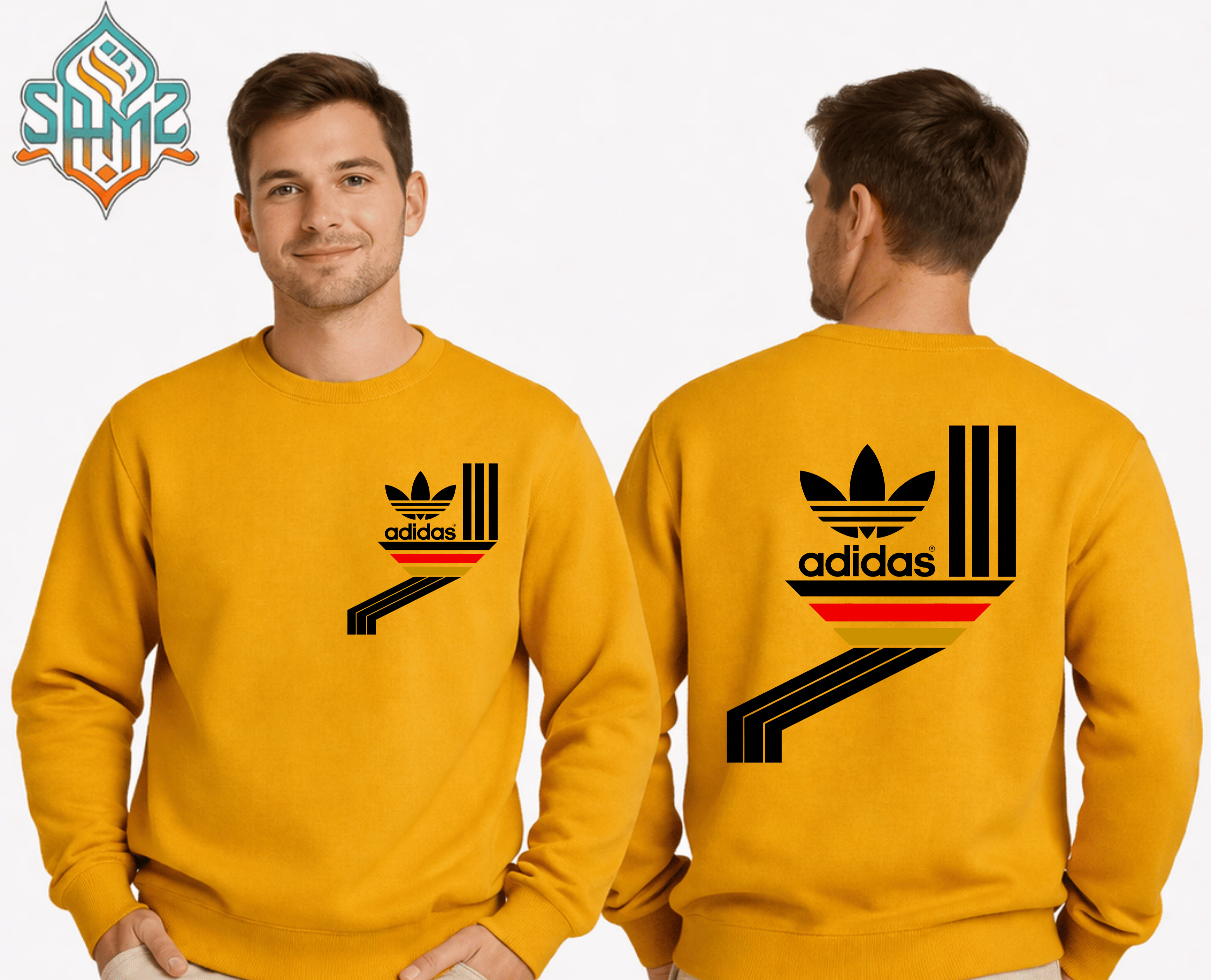 Adidas Remix Art – Premium DTF Transfer Print for T-Shirts | Custom Heat Transfer Unisex | High Quality Shirt Printing | SAMZ 24
