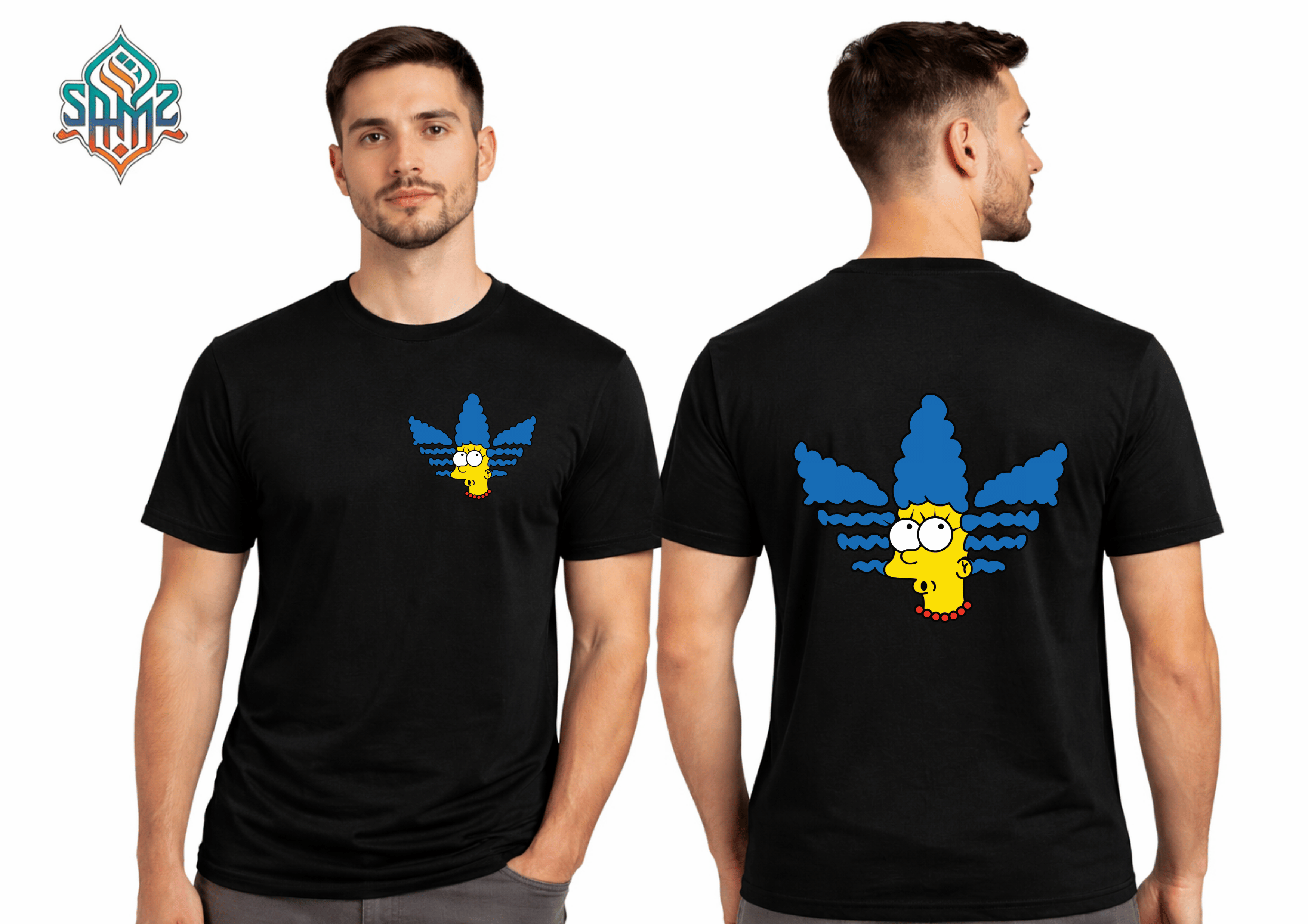 The Simpson And The Adidas – Premium DTF Transfer Print for T-Shirts | Custom Heat Transfer Design for Men Women Kids | High Quality Graphic Shirt Printing | SAMZ 24