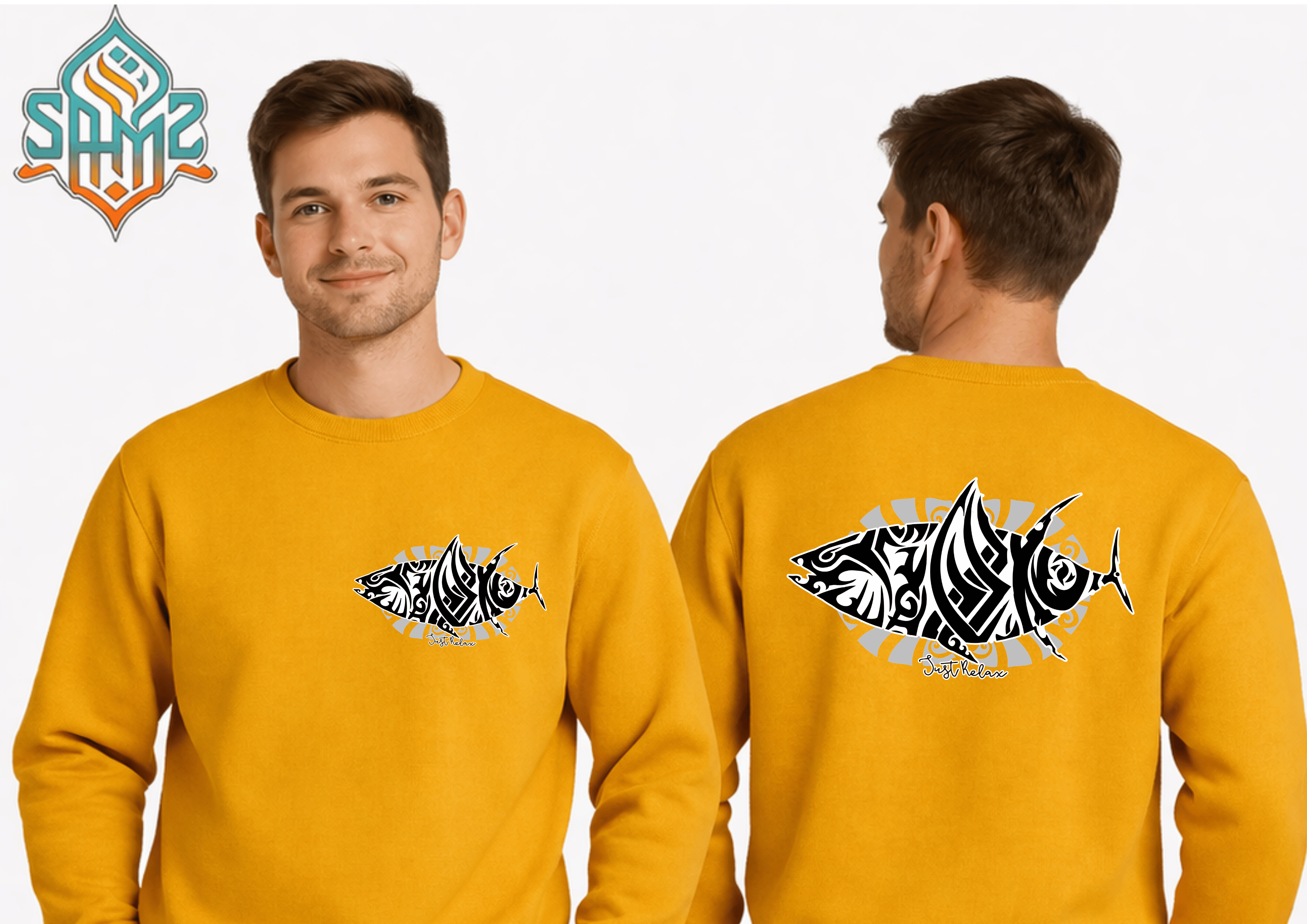 Tribal Fish Spirit – Premium DTF Transfer Print for T-Shirts | Custom Heat Transfer Unisex | High Quality Shirt Printing | SAMZ 24