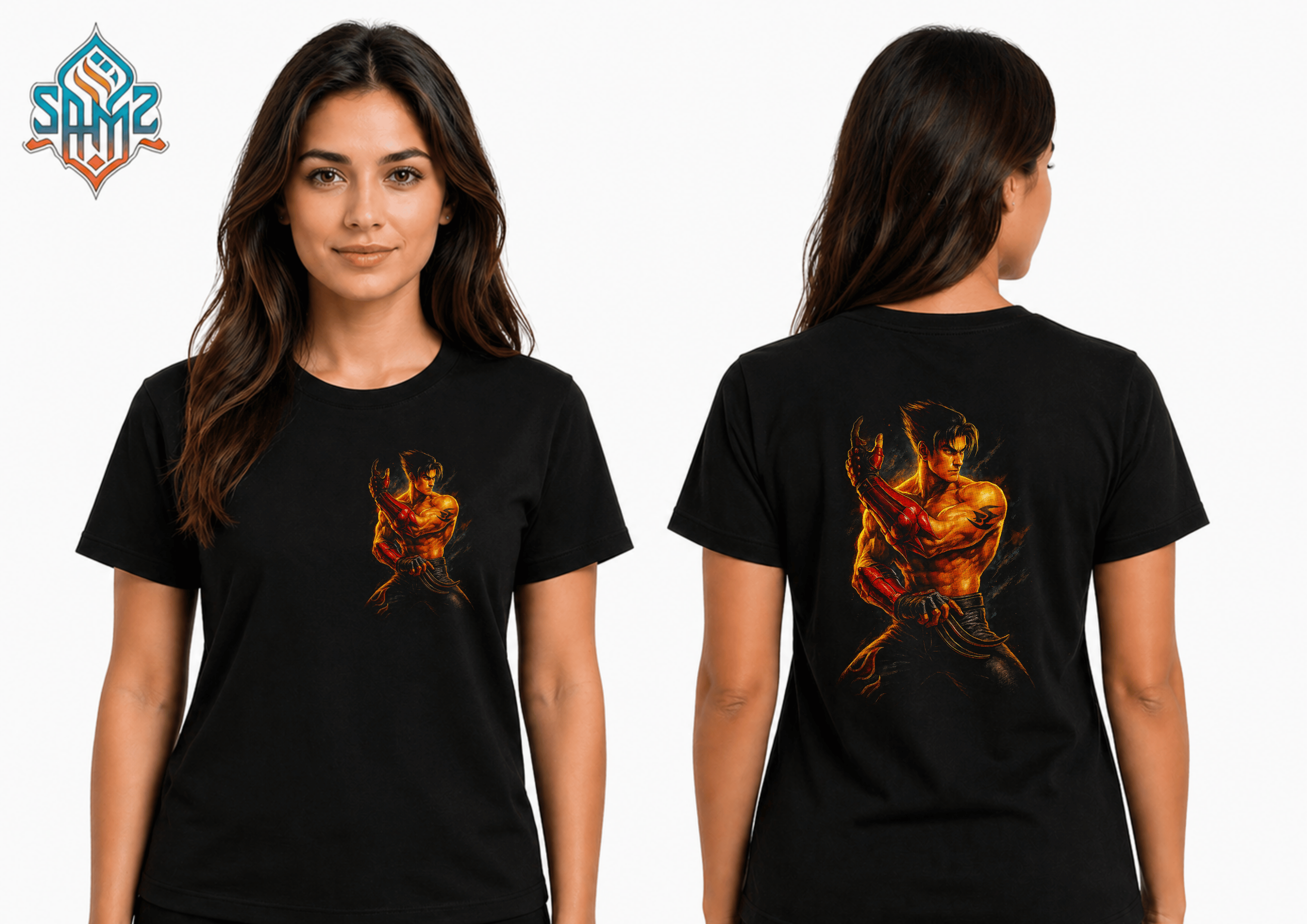 Jin Kazama Tekken – Premium DTF Transfer Print for T-Shirts | Custom Heat Transfer Design Unisex | High Quality Shirt Printing | SAMZ 24