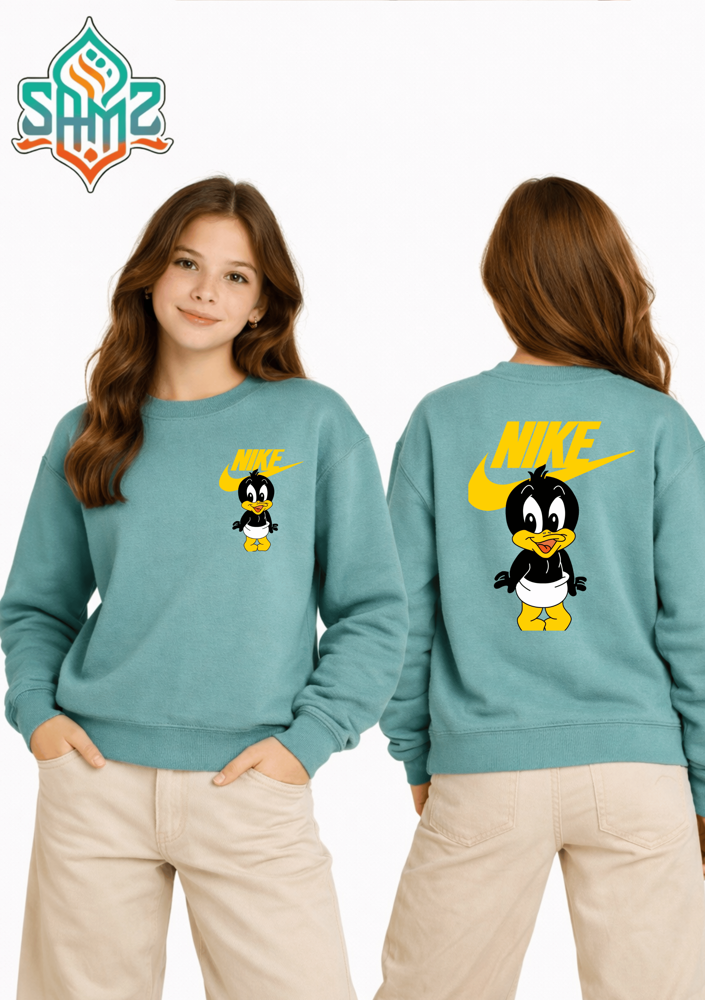 Nike Daffy Duck Cartoon – Premium DTF Transfer Print for T-Shirts | Custom Heat Transfer Unisex | High Quality Shirt Printing | SAMZ 24
