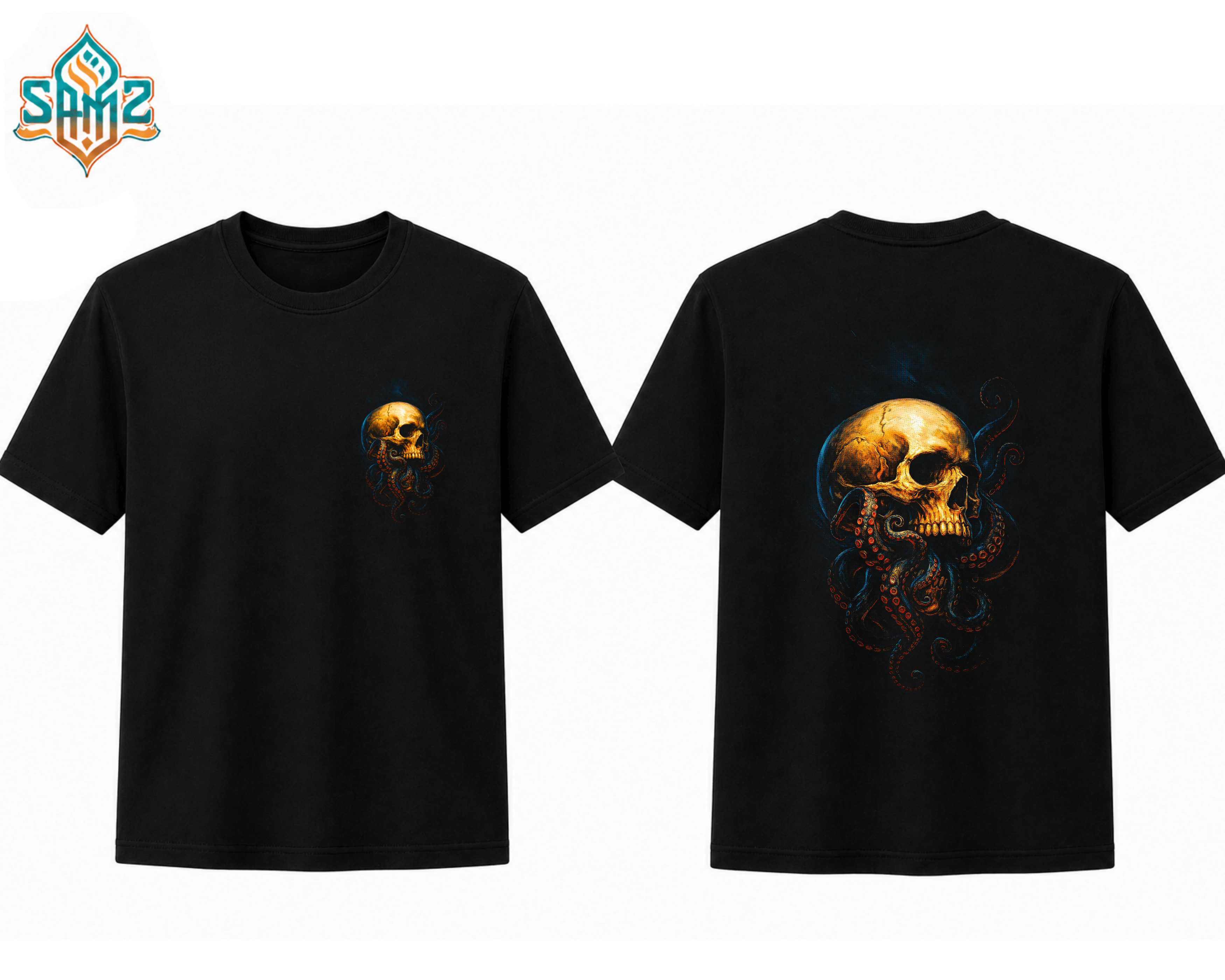 Monster In the Skull  – Premium DTF Transfer Print for T-Shirts | Custom Heat Transfer Design Unisex | High Quality Shirt Printing | SAMZ 24
