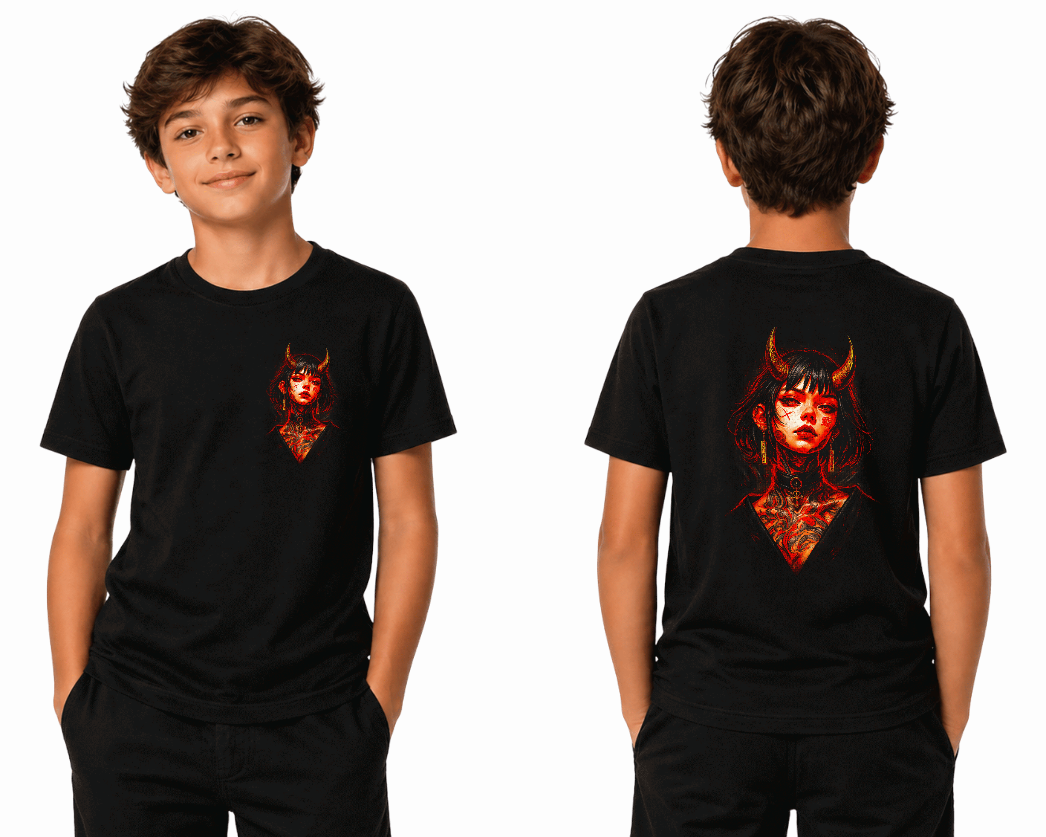 Demon Baddie - Premium DTF Transfer Print for T-Shirts | Custom Heat Transfer Design Unisex | High Quality Shirt Printing | SAMZ 24