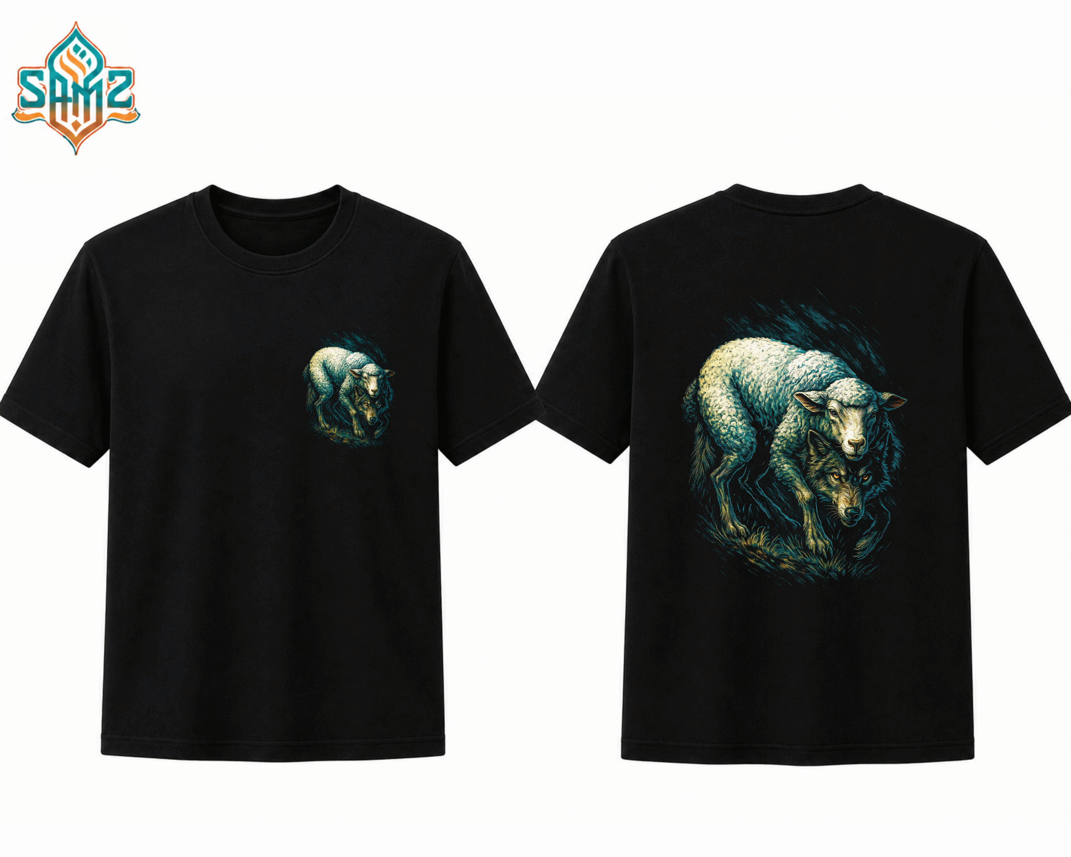 Wolf in Sheep – Premium DTF Transfer Print for T-Shirts | Custom Heat Transfer Design Unisex | High Quality Shirt Printing | SAMZ 24
