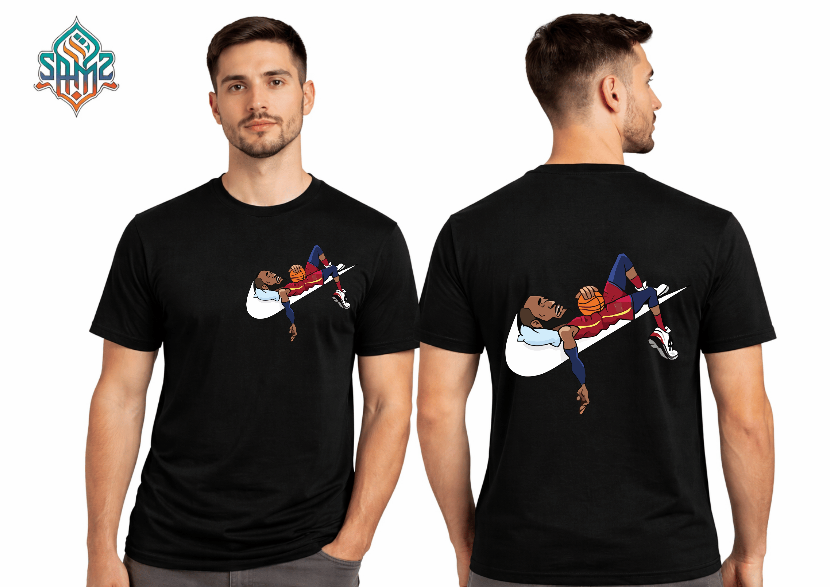 Basketball Nike – Premium DTF Transfer Print for T-Shirts | Custom Heat Transfer Design for Men Women Kids | High Quality Graphic Shirt Printing | SAMZ 24