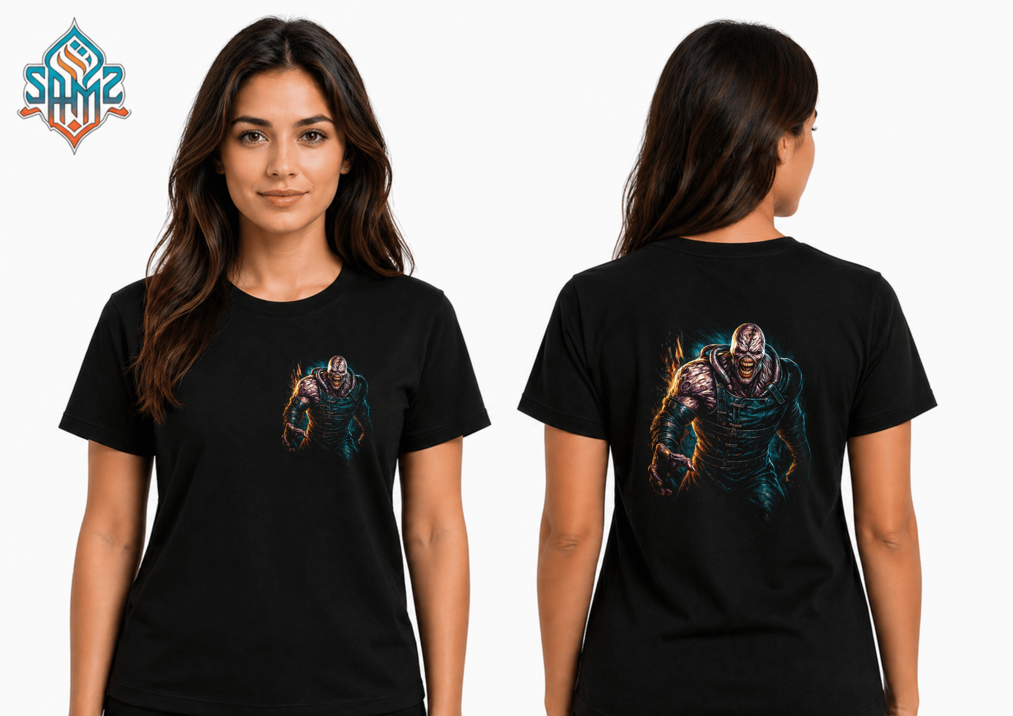 Nemesis Beast Resident Evil 3 – Premium DTF Transfer Print for T-Shirts | Custom Heat Transfer Design Unisex | High Quality Shirt Printing | SAMZ 24