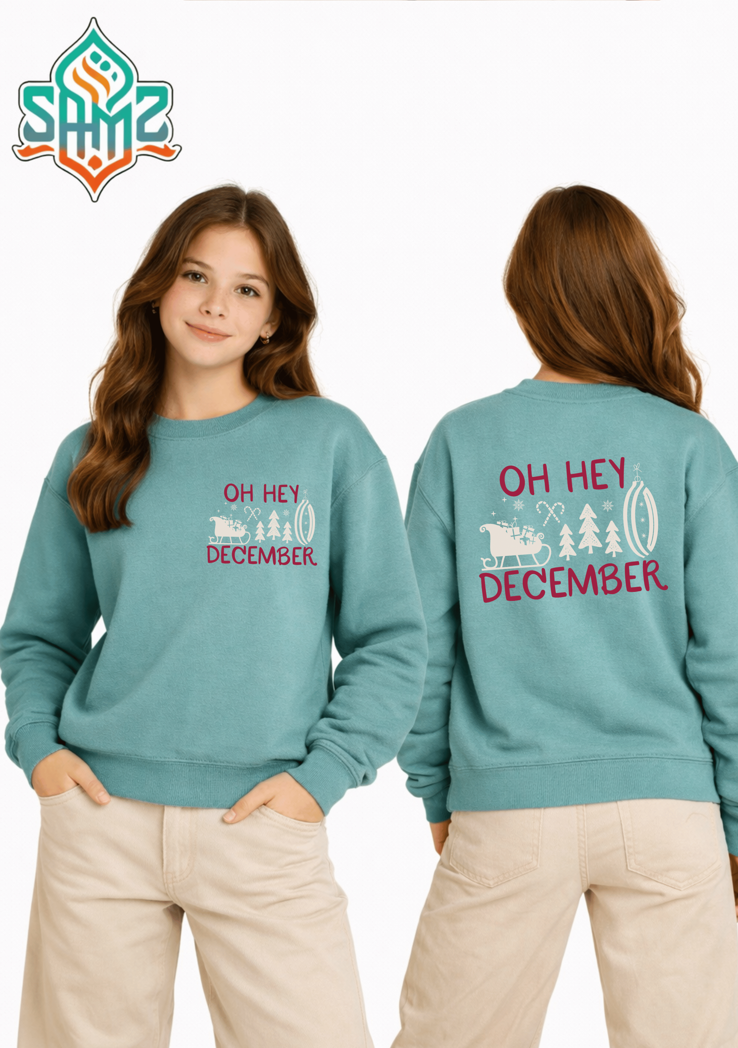 Oh Hey December – Premium DTF Transfer Print for T-Shirts | Custom Heat Transfer Unisex | High Quality Shirt Printing | SAMZ 24