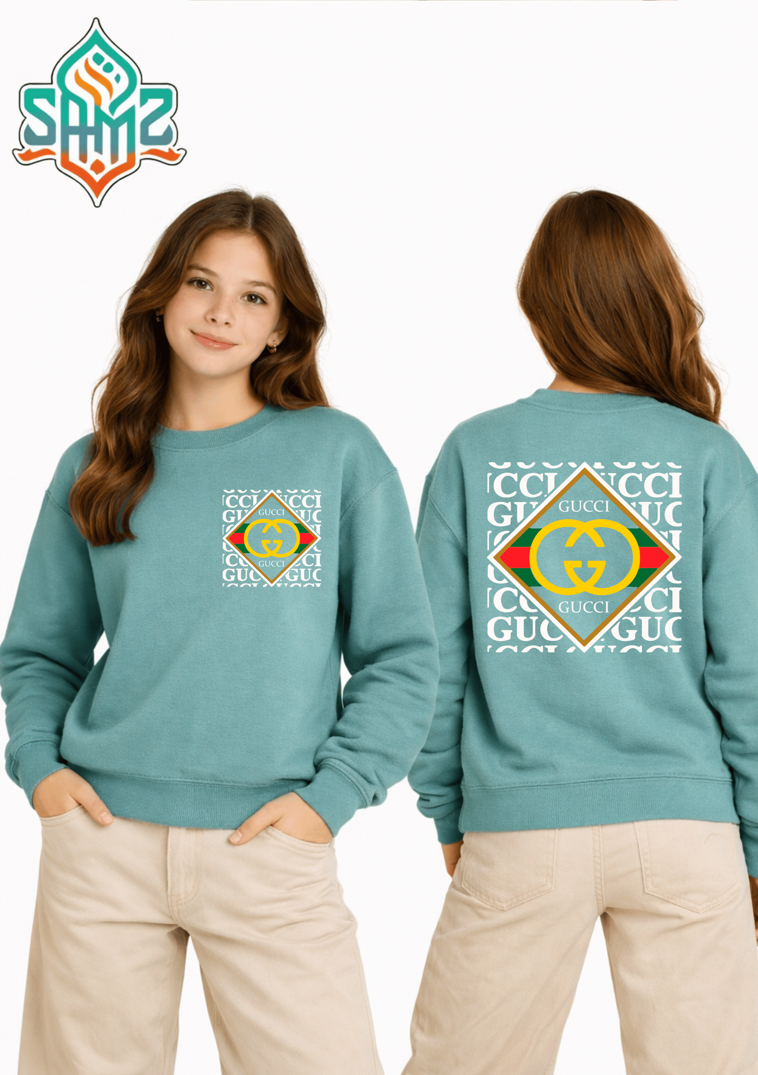 Gucci Classic Logo – Premium DTF Transfer Print for T-Shirts | Custom Heat Transfer Unisex | High Quality Shirt Printing | SAMZ 24