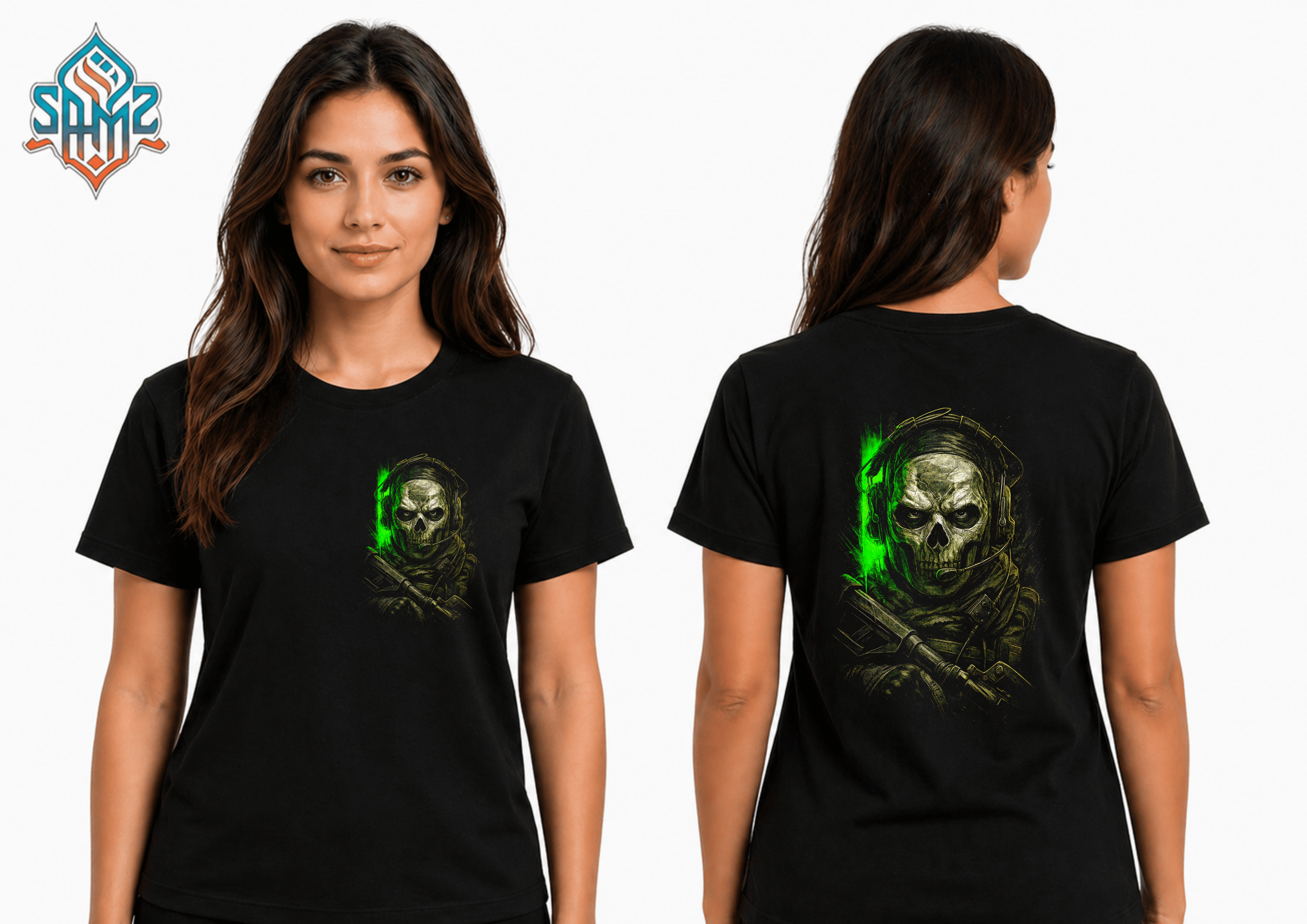 Call Of Duty Ghost – Premium DTF Transfer Print for T-Shirts | Custom Heat Transfer Design Unisex | High Quality Shirt Printing | SAMZ 24