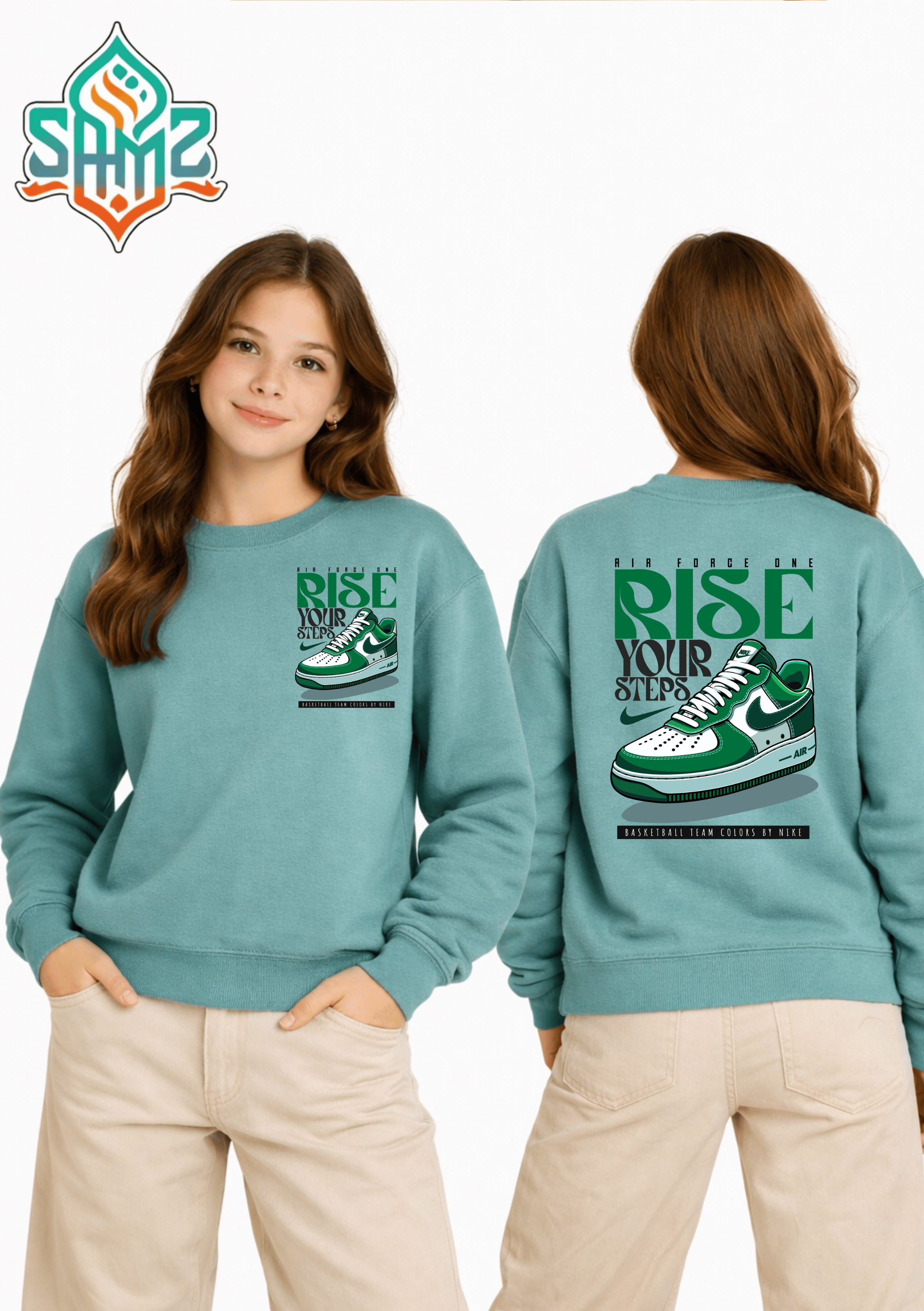 Nike Green Rise – Premium DTF Transfer Print for T-Shirts | Custom Heat Transfer Unisex | High Quality Shirt Printing | SAMZ 24