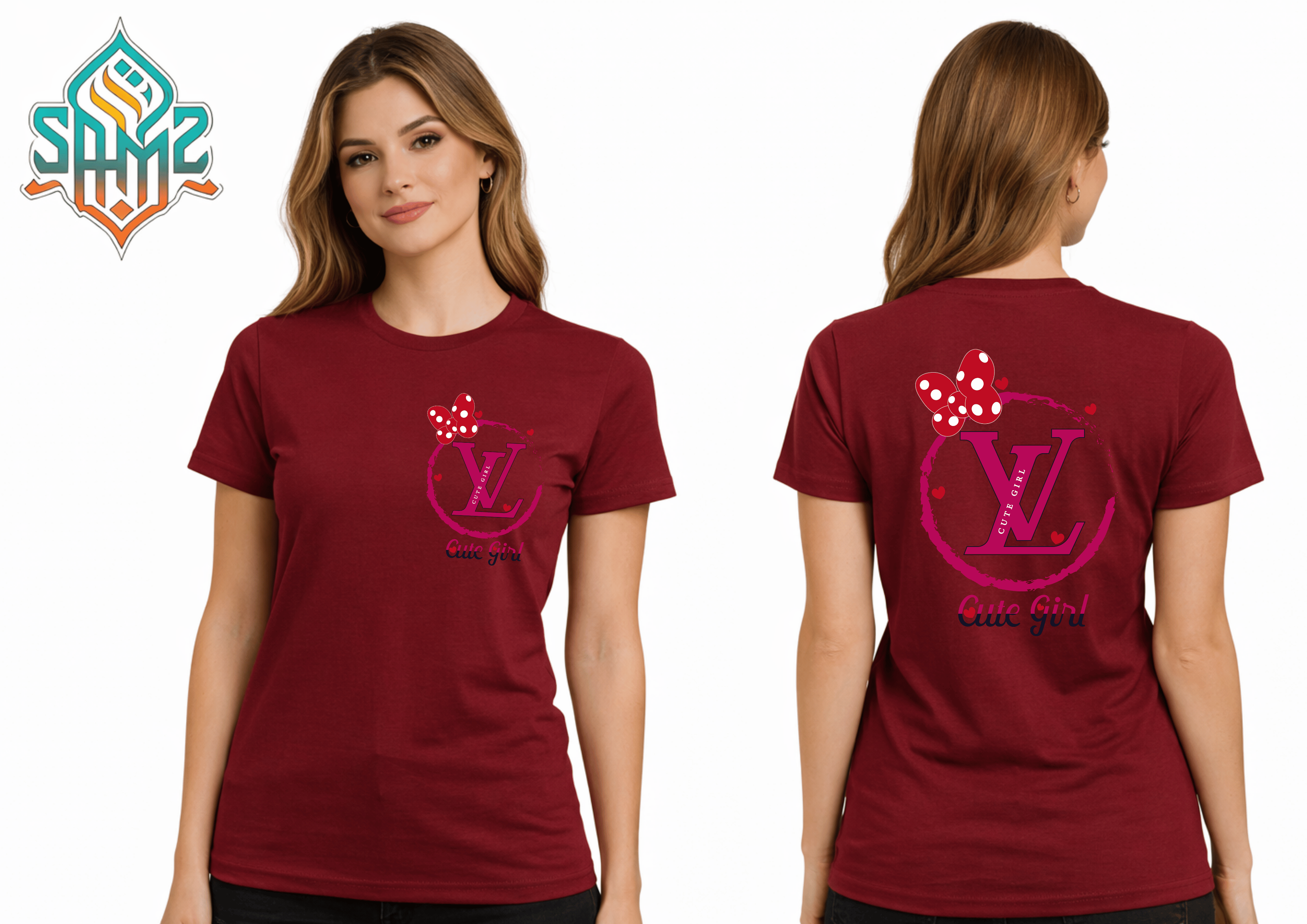 Cute Girl – Premium DTF Transfer Print for T-Shirts | Custom Heat Transfer Unisex | High Quality Shirt Printing | SAMZ 24