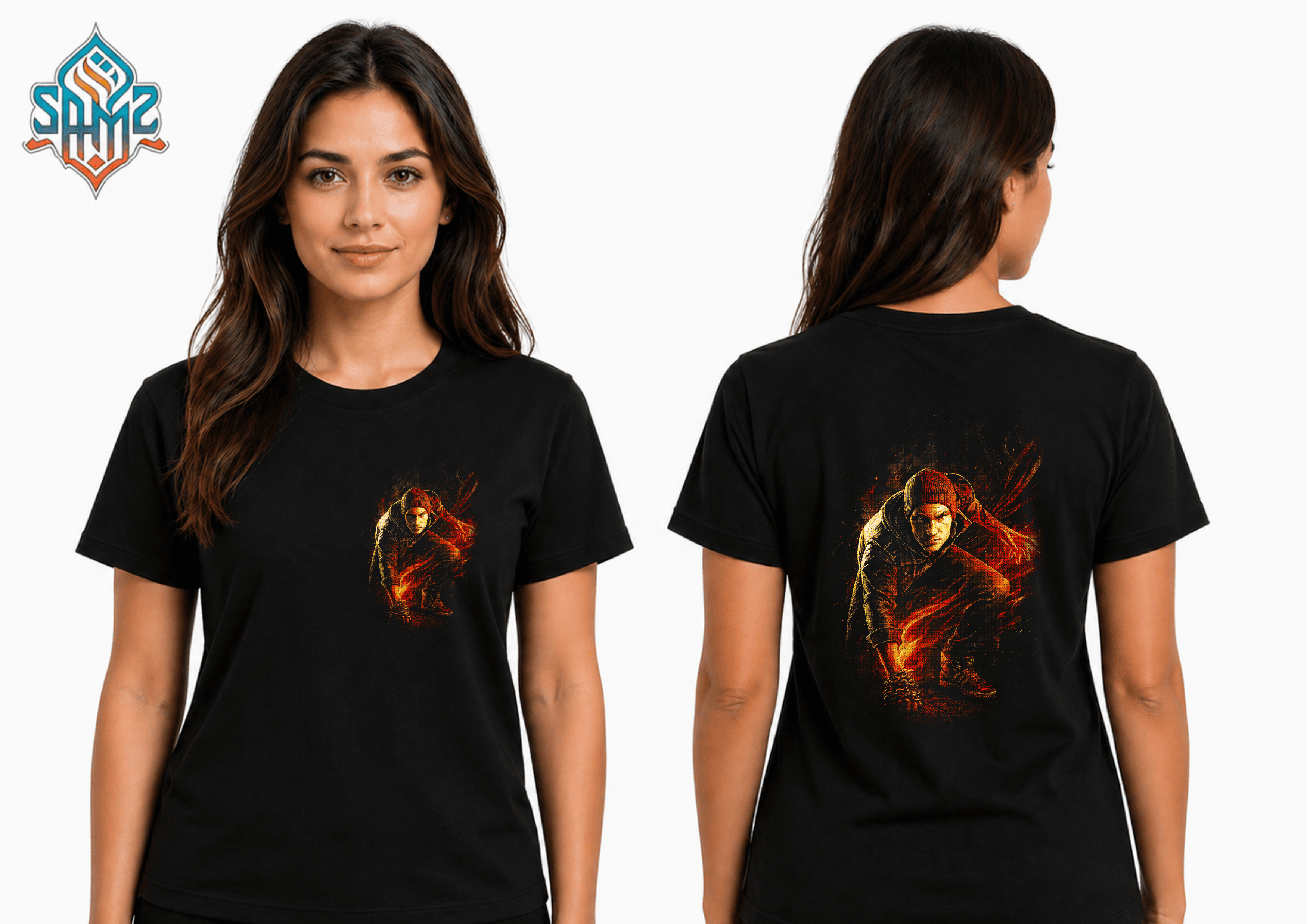 inFAMOUS Second Son – Premium DTF Transfer Print for T-Shirts | Custom Heat Transfer Design Unisex | High Quality Shirt Printing | SAMZ 24