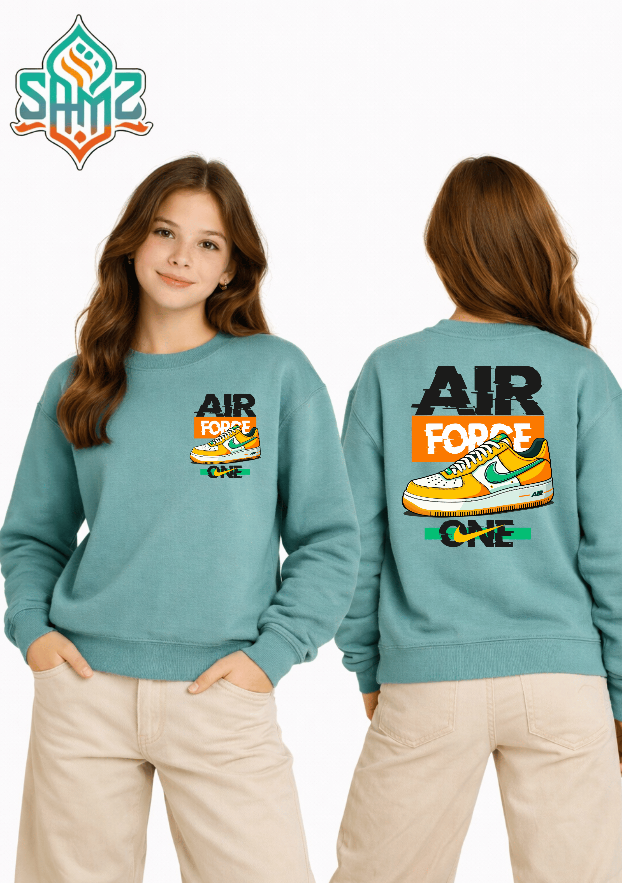 Nike Air Force Yellow – Premium DTF Transfer Print for T-Shirts | Custom Heat Transfer Unisex | High Quality Shirt Printing | SAMZ 24