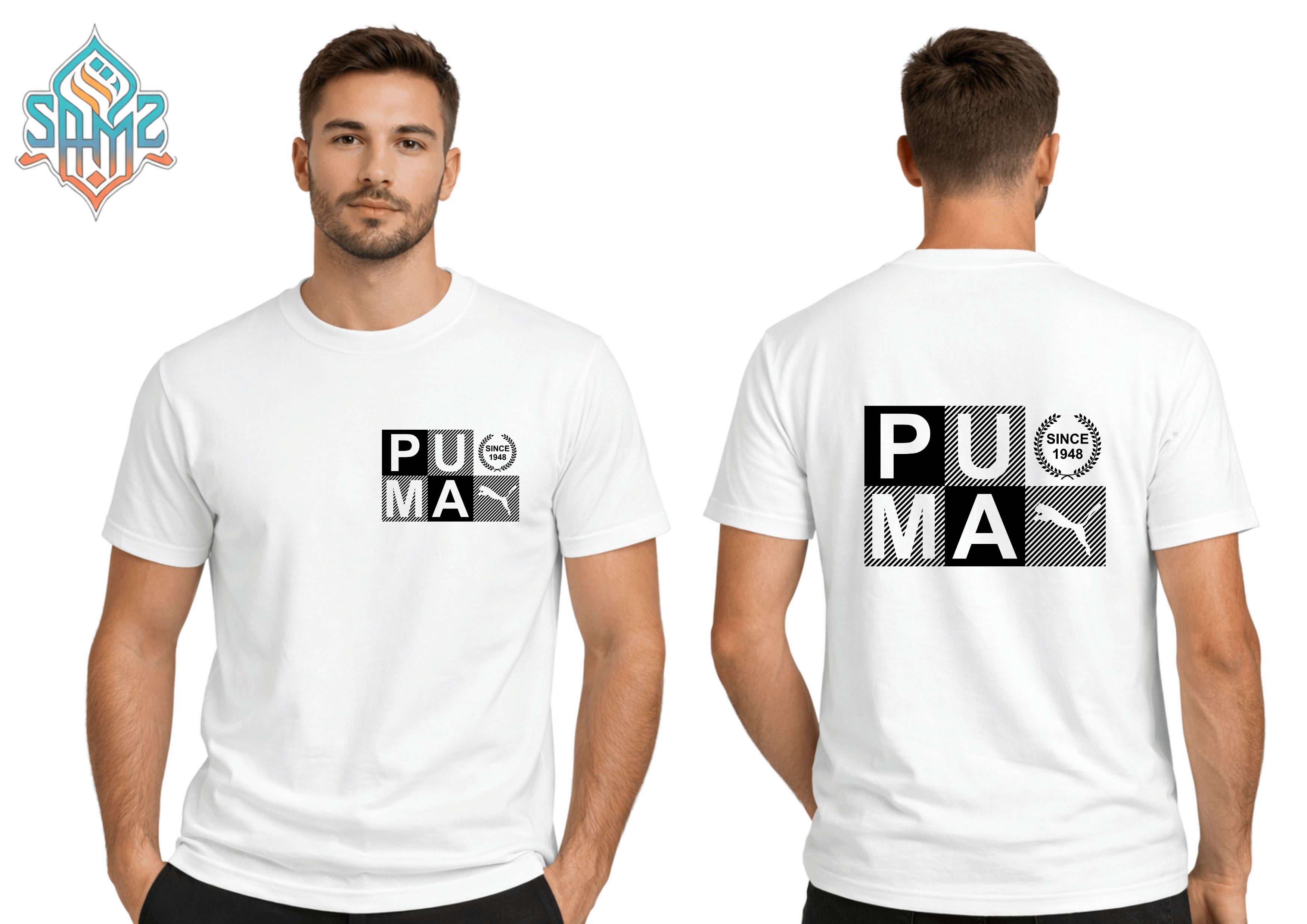 Puma since 1948 – Premium DTF Transfer Print for T-Shirts | Custom Heat Transfer Design Unisex | High Quality Shirt Printing | SAMZ 24