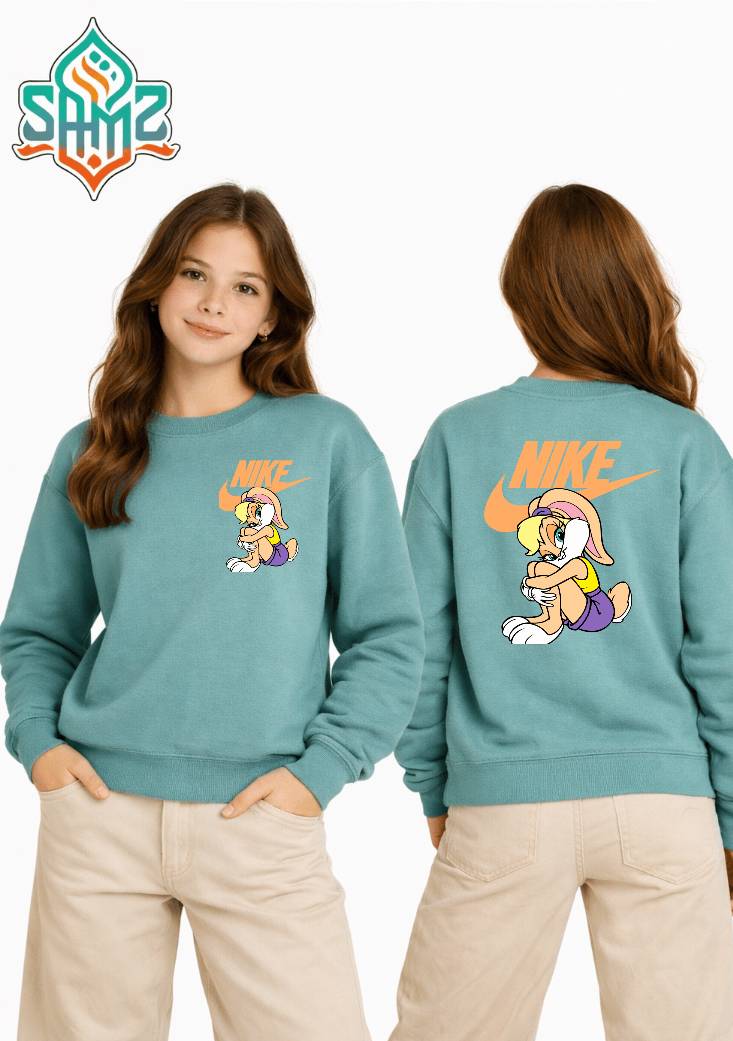 NIKE Bunny Girl – Premium DTF Transfer Print for T-Shirts | Custom Heat Transfer Unisex | High Quality Shirt Printing | SAMZ 24