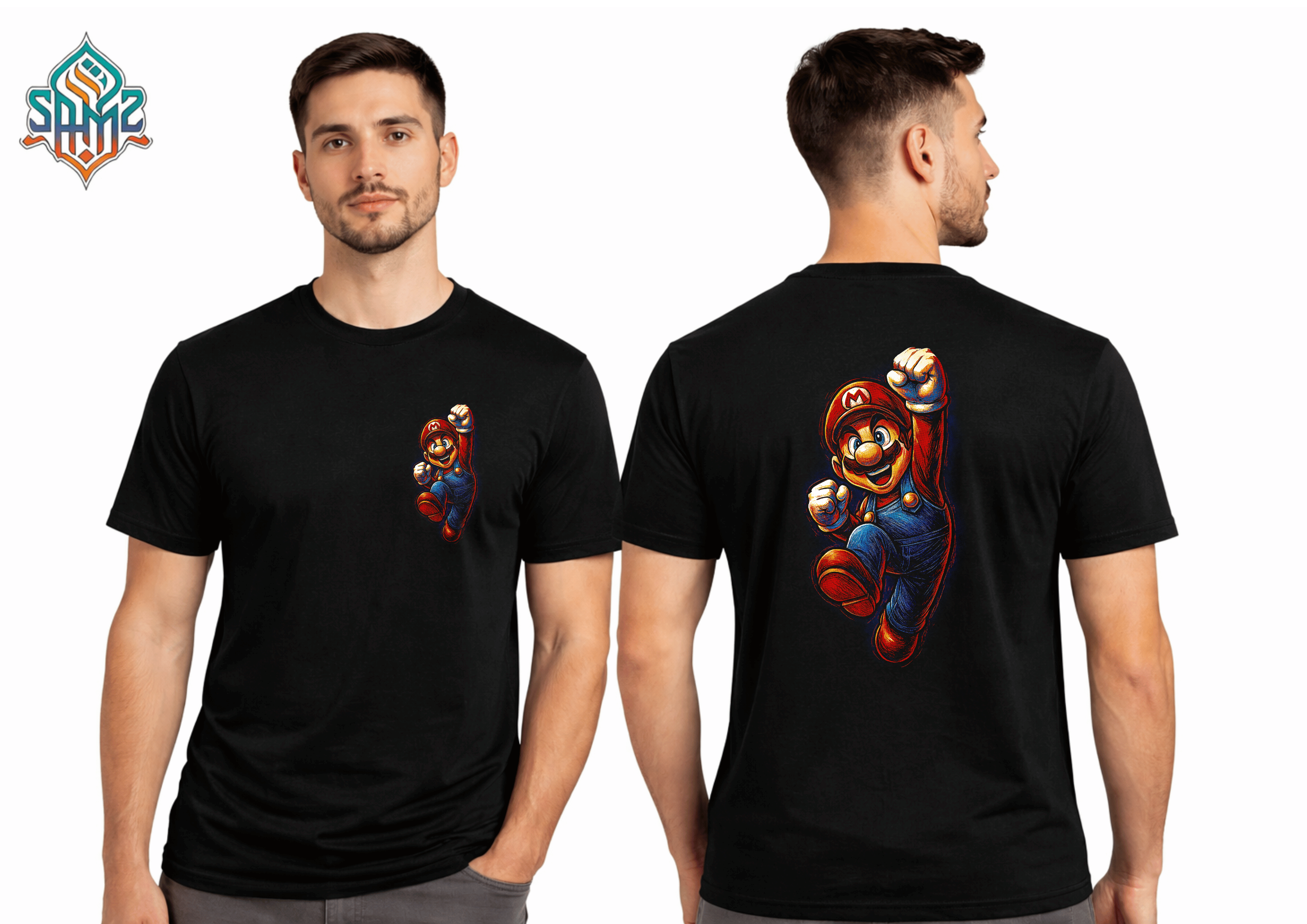 The Super Mario – Premium DTF Transfer Print for T-Shirts | Custom Heat Transfer Design Unisex | High Quality Shirt Printing | SAMZ 24