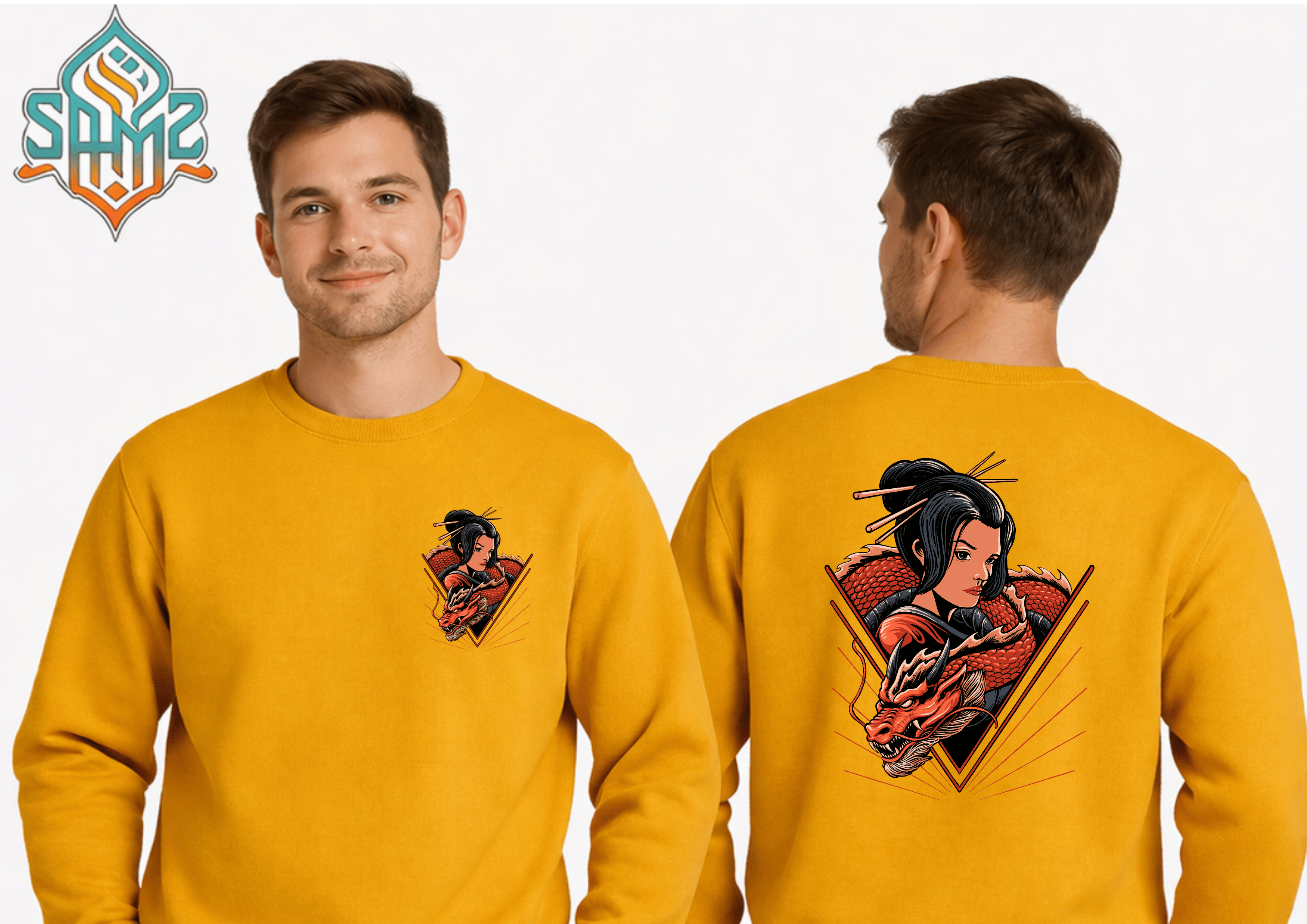 Dragon Lady Power – Premium DTF Transfer Print for T-Shirts | Custom Heat Transfer Unisex | High Quality Shirt Printing | SAMZ 24